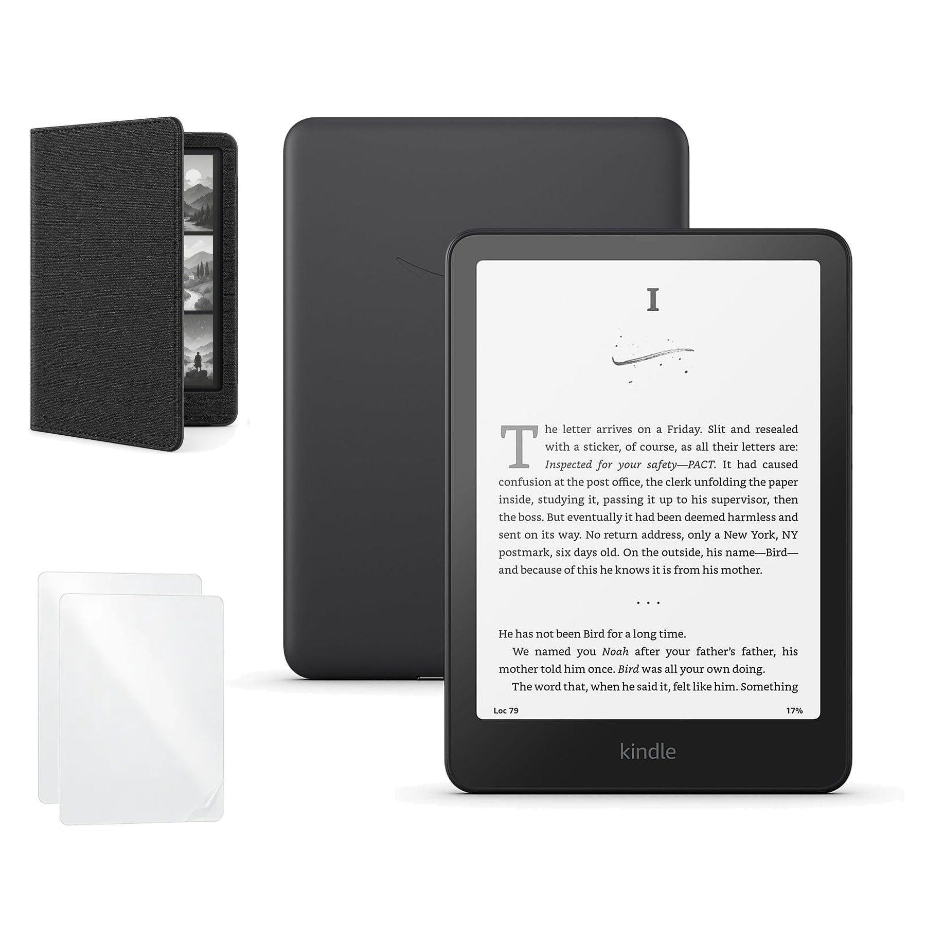 Kindle Paperwhite 7 16GB 12va Gen 2025 + Funda Libro + 2 Micas-0