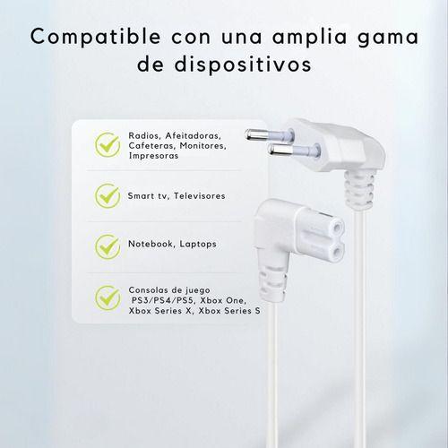 Cable De Poder Tv 5m Premium Smart Tv Corriente Tipo8-1