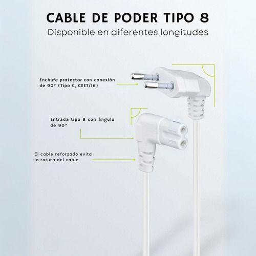 Cable De Poder Tv 5m Premium Smart Tv Corriente Tipo8-3