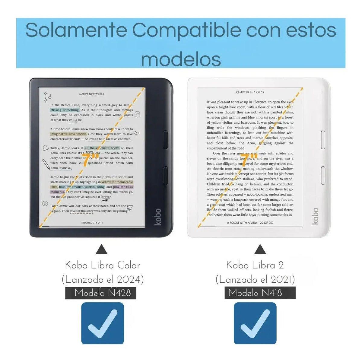 Funda Premium Tapa Transparente Kobo Libra Colour y Libra 2 Dietec-4