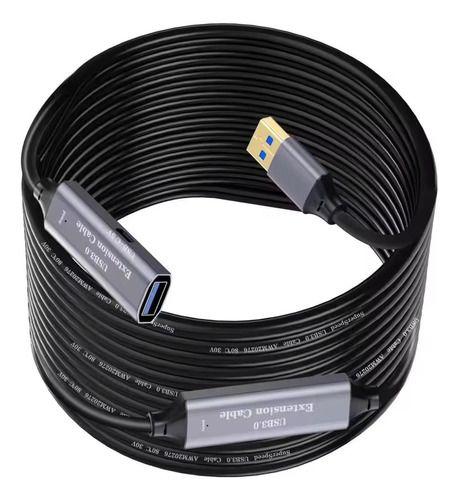 Cable Extensión Usb 3.0 15m Activo C/chip Macho Hembra 5gbps-5