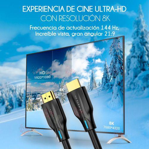 Cable Hdmi 2.1 Cert Premium Vention 8k 4k120hz 1.5m Xbox Ps5-4