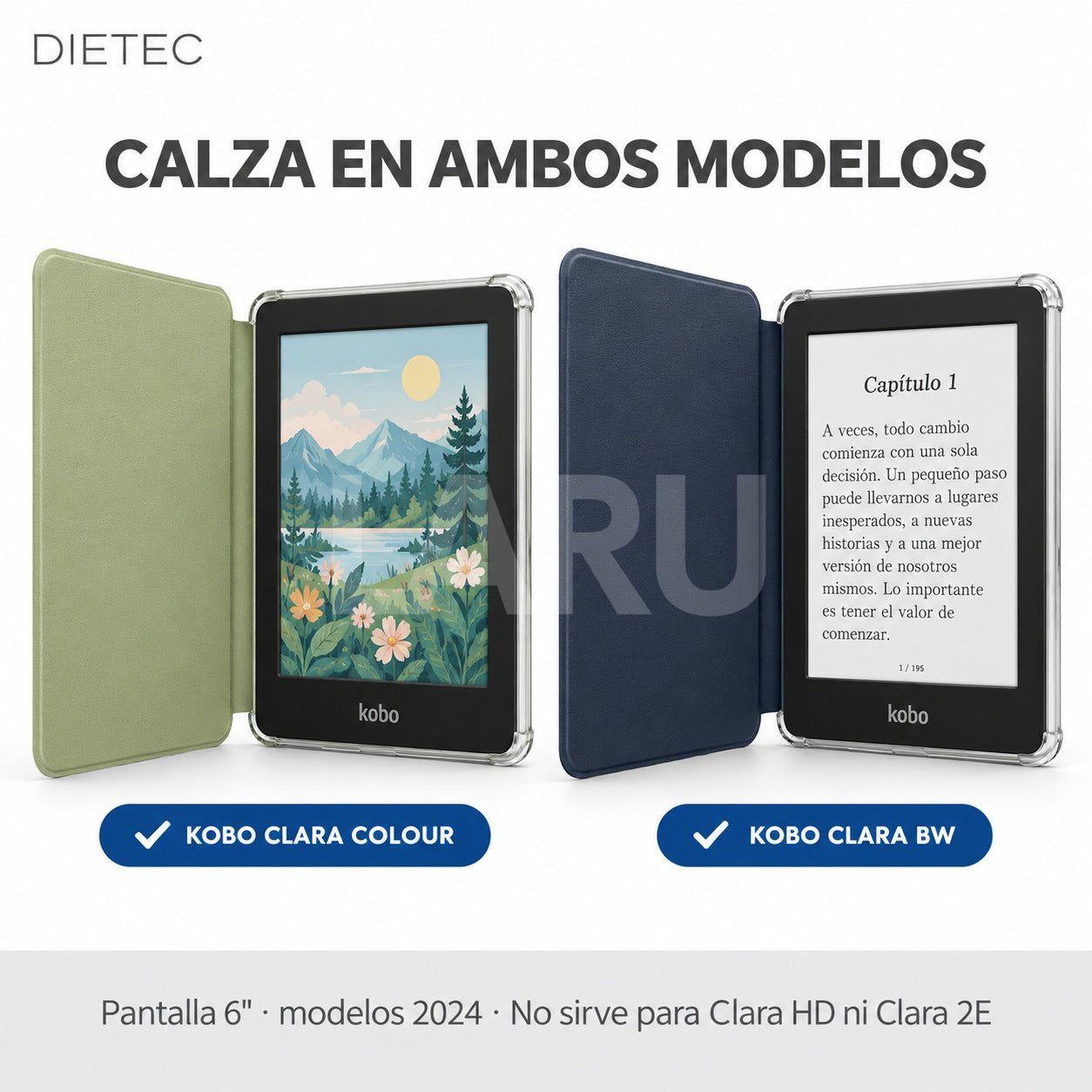 Funda Acrílica + 2 Micas Kobo Clara Colour y Clara BW Dietec-4