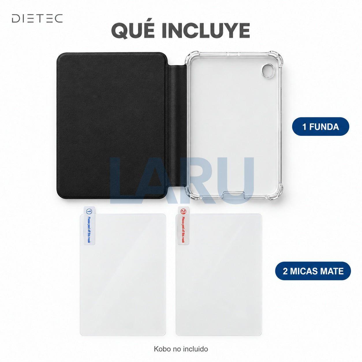 Funda Acrílica + 2 Micas Kobo Clara Colour y Clara BW Dietec-8