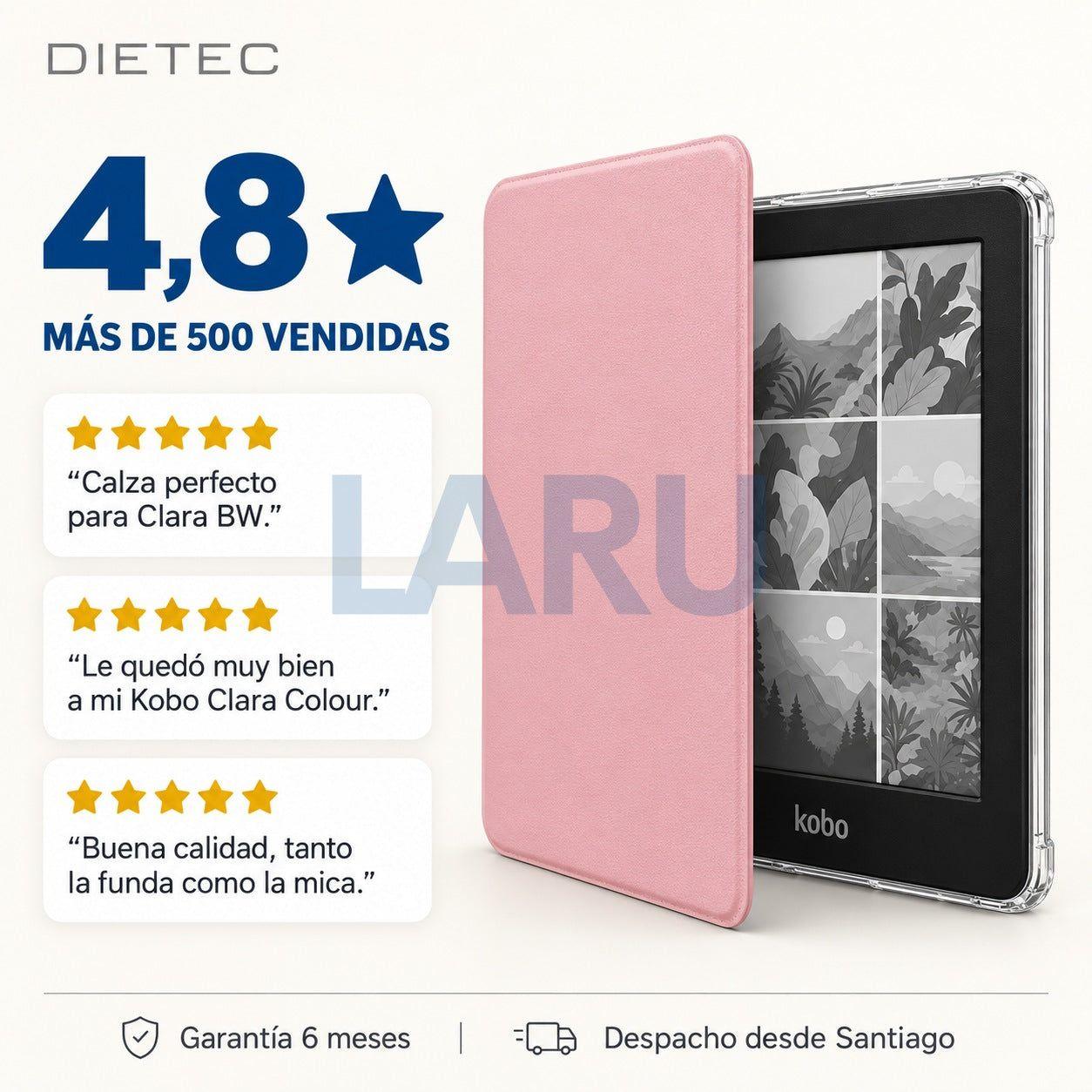 Funda Acrílica + 2 Micas Kobo Clara Colour y Clara BW Dietec-9