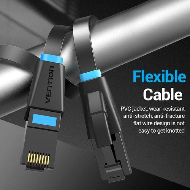 Cable De Red Cat6 Patch Cord Utp Flat 1m Rj45 Vention-3