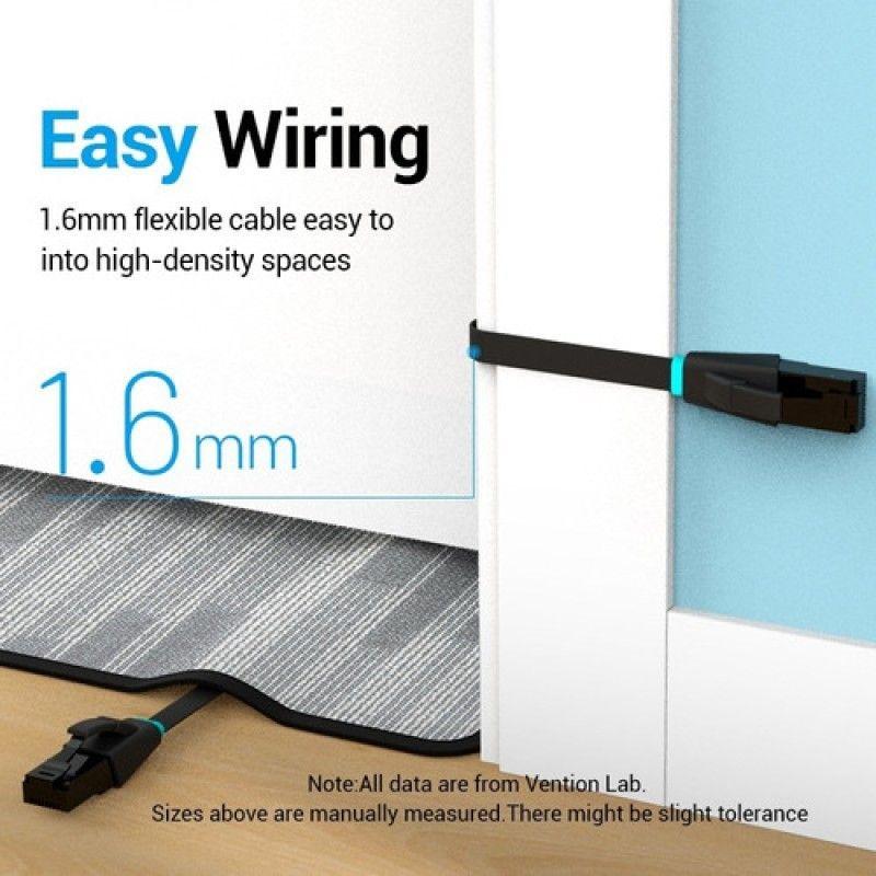 Cable De Red Cat6 Patch Cord Utp Flat 1m Rj45 Vention-5