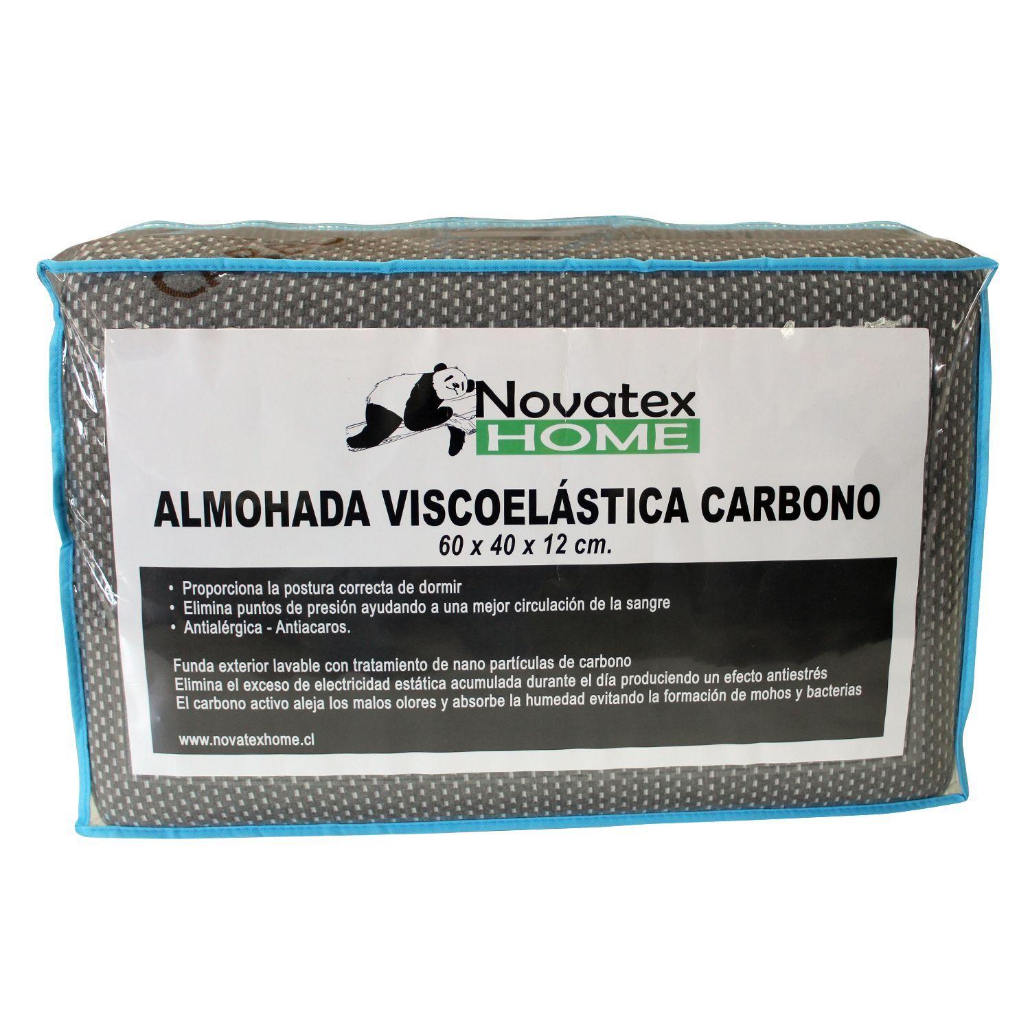 Pack Almohada Viscoelastica Carbono 80*40*12-0