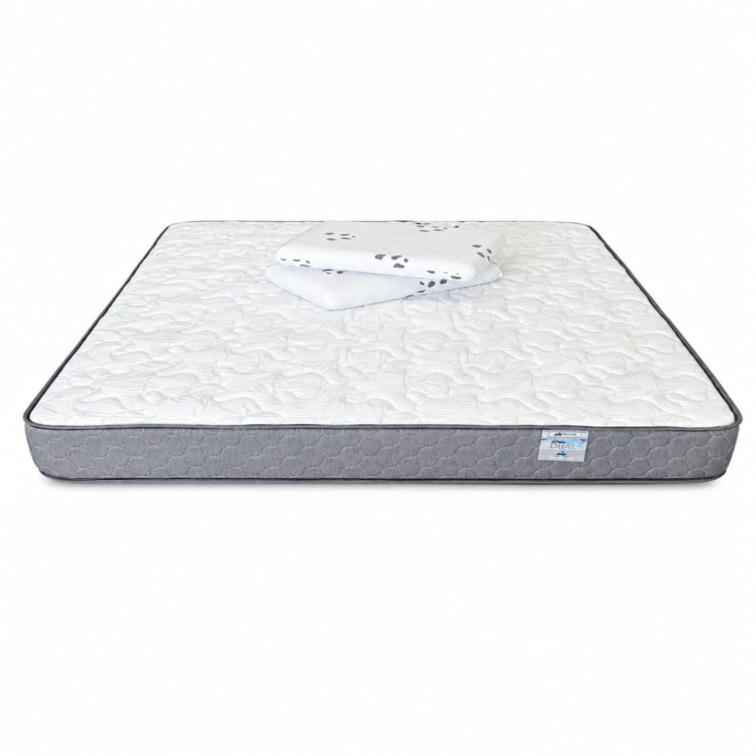 Colchon Nova Dual 2 0 Plazas con Pack Almohada Viscoelastica 60x40x12-0
