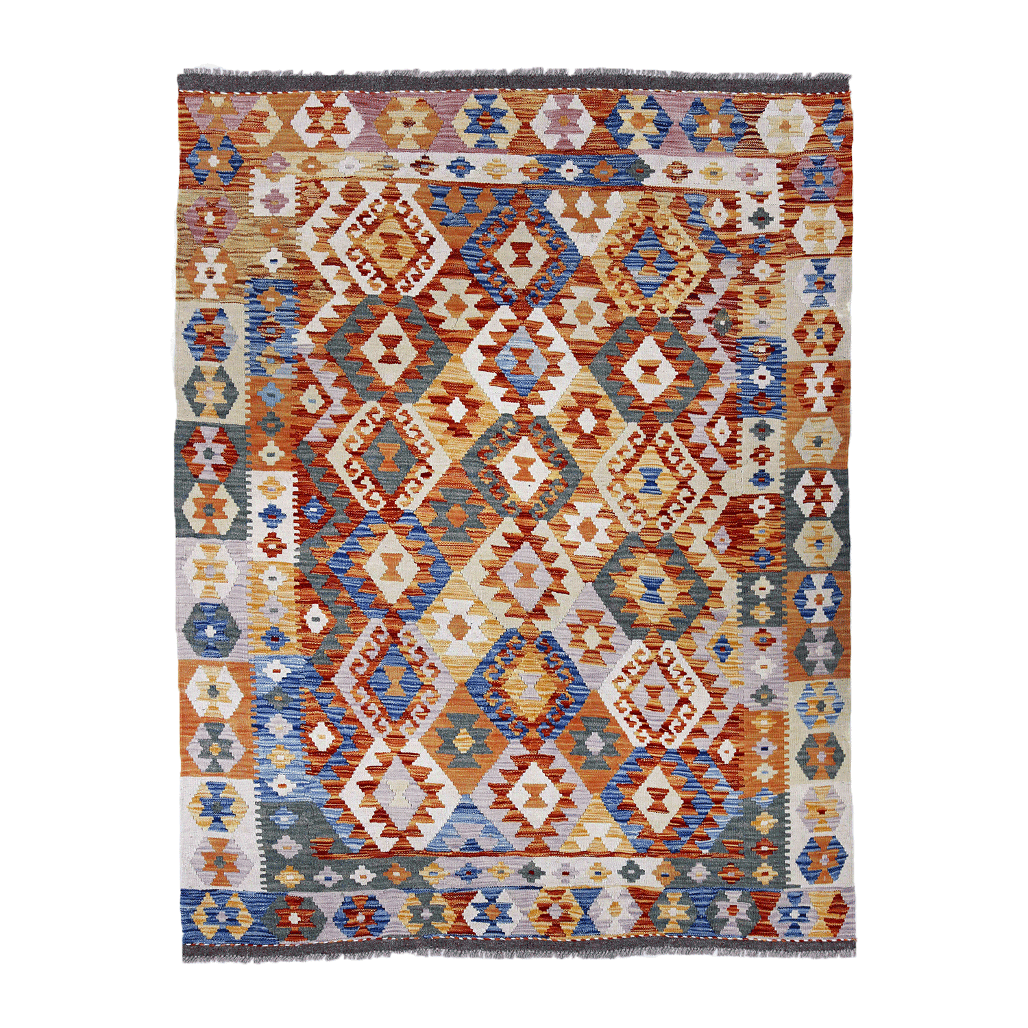 Alfombra Artesanal 140X200 cm Kilim Vegi P131 BAZHARS-0