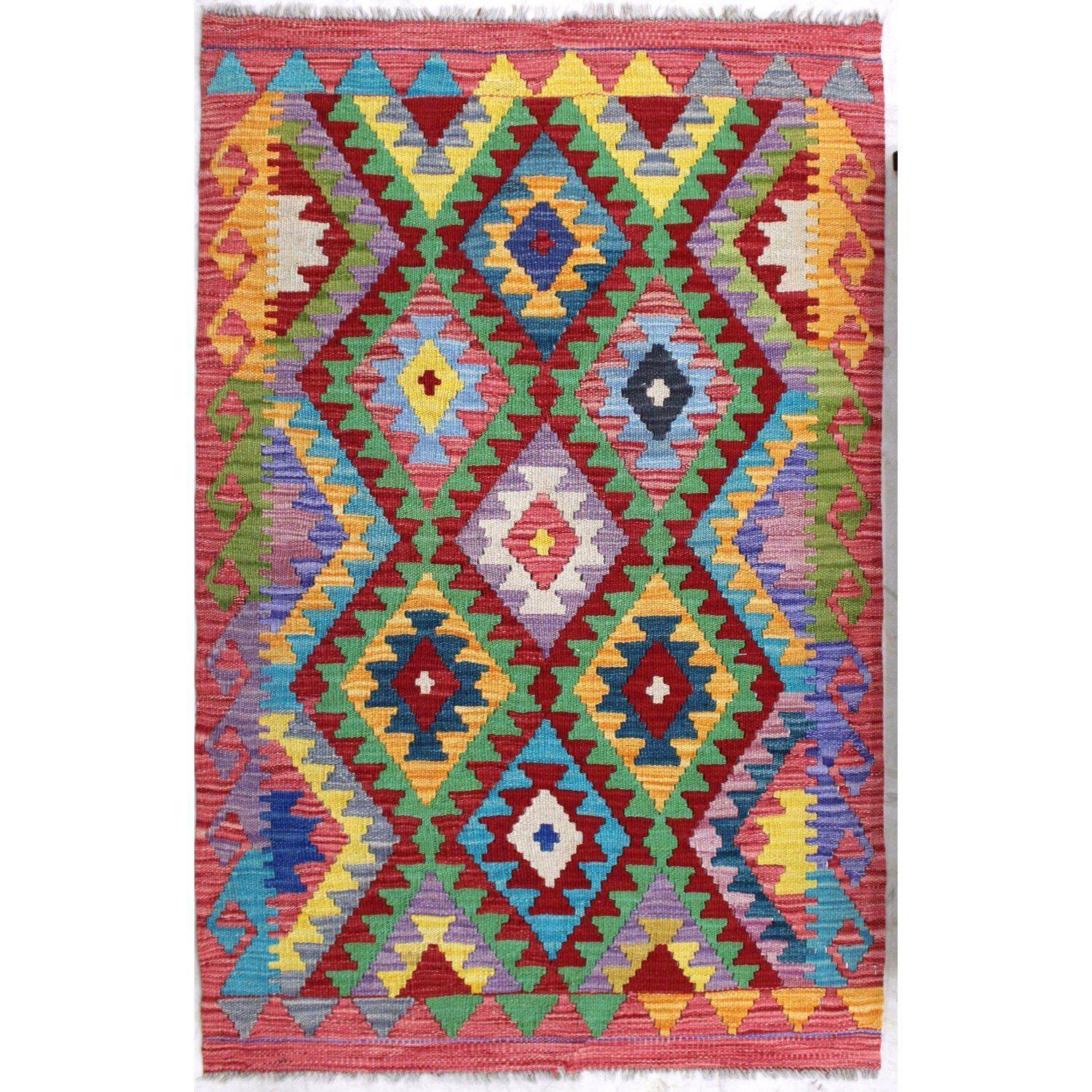 Alfombra 115X083 cm Artesanal Kilim Vegi Bazhars-2