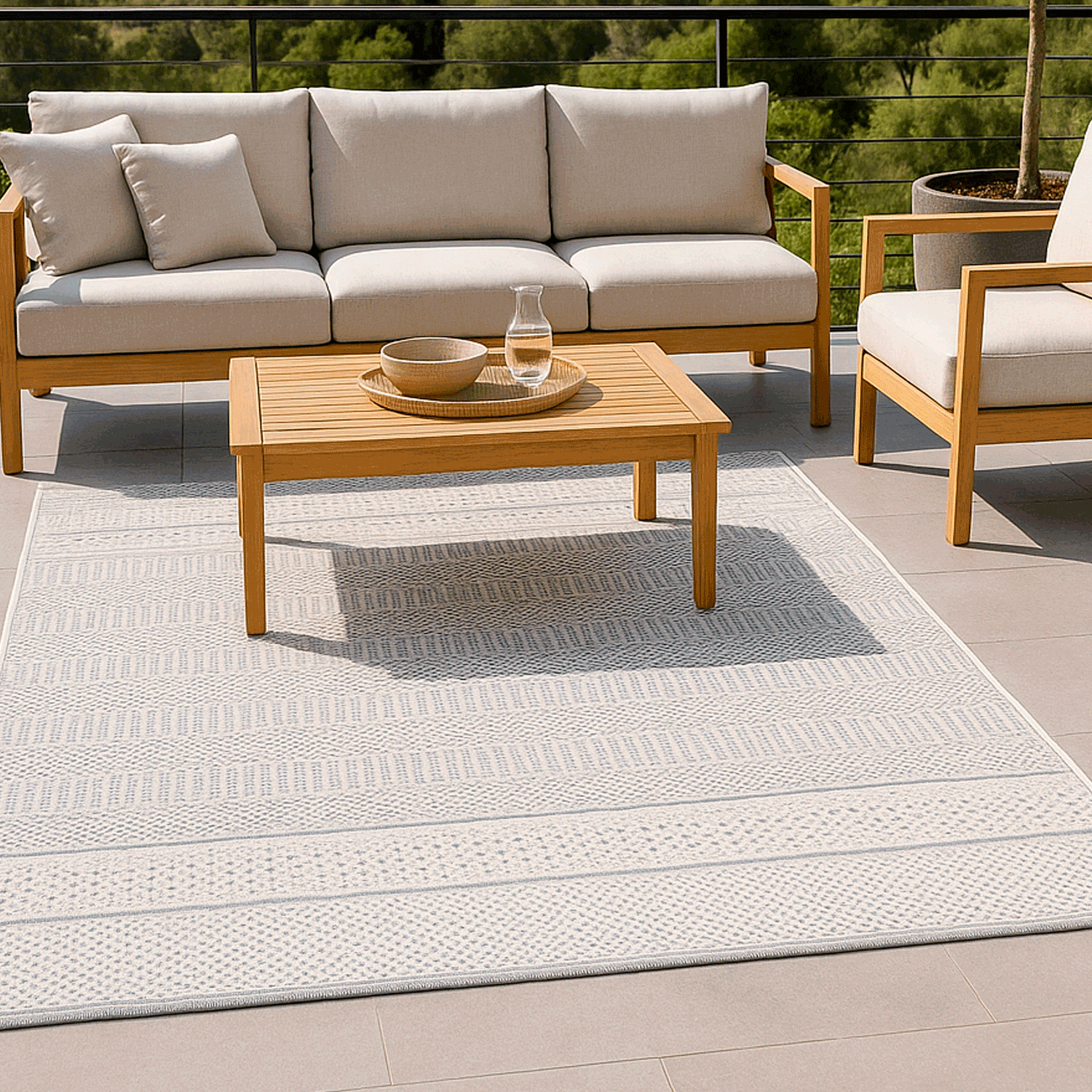 Alfombra 160X230 cm PET Reciclado Gall 1483 Bazhars-2