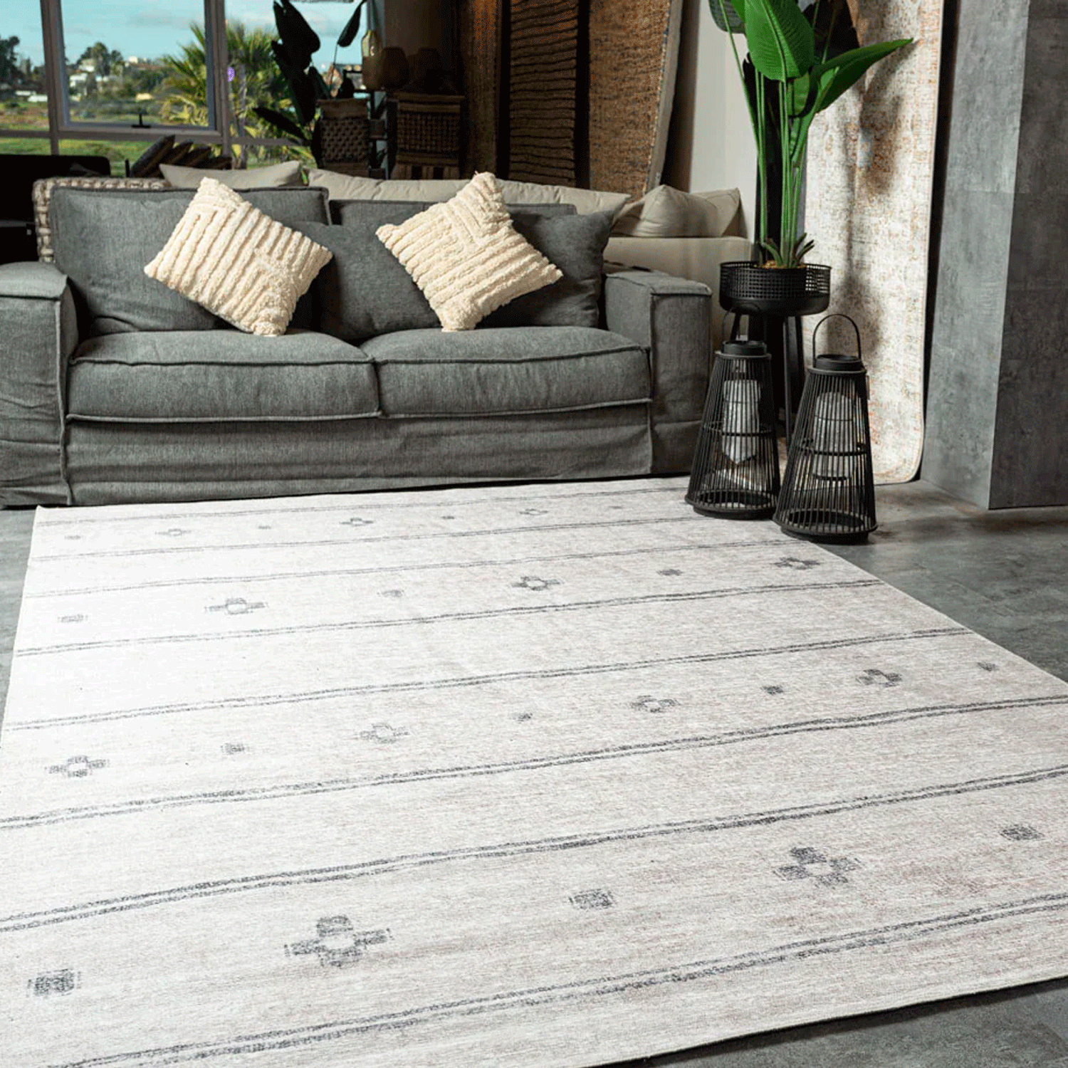 Alfombra 230X330 cm Kendi Nor H0813 Grey D299 Bazhars-3