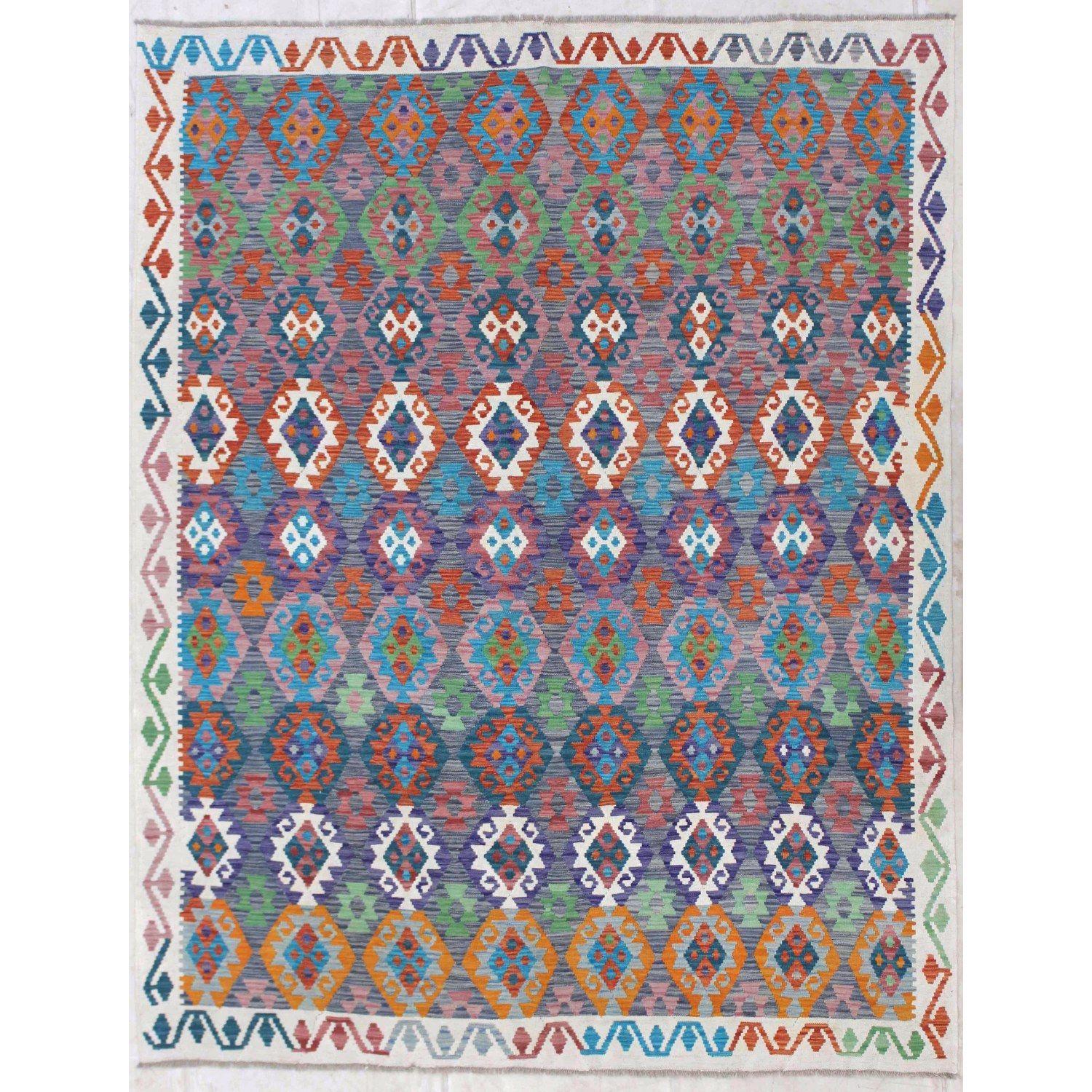 Alfombra BAZHARS Kilim Vegi MP602 281x225 cm Multicolor-3