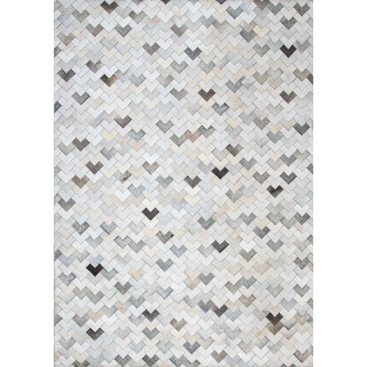 Alfombra BAZHARS  Patch Cuero Ansa F9 140x200 cm Multicolor-4