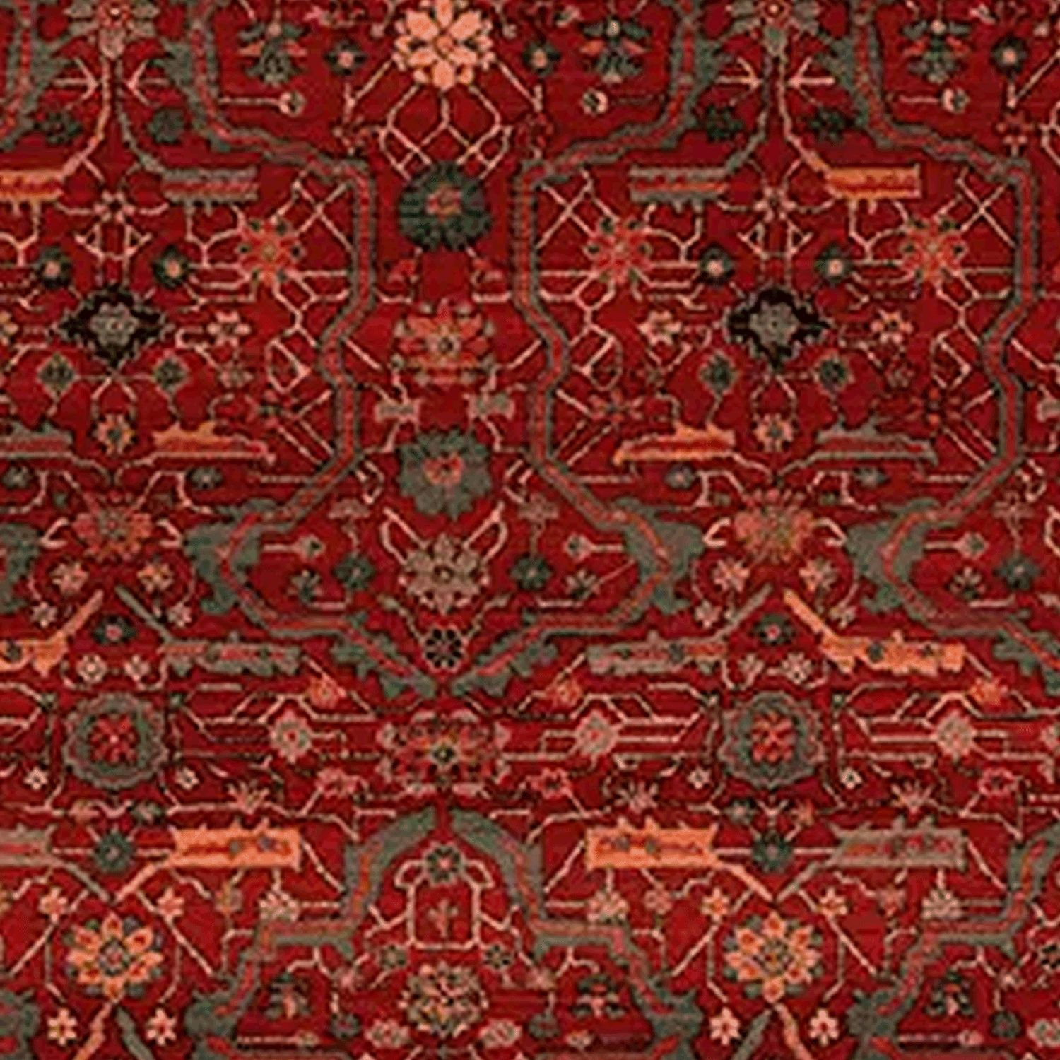 Alfombra pasillo BAZHARS Kirman 43 48 300 80x120 cm Burdeo-3