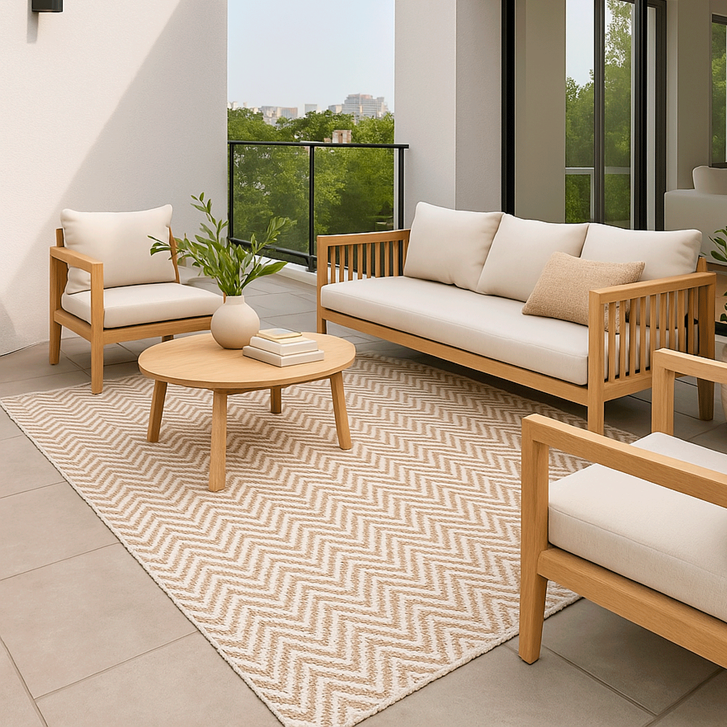 Alfombra BAZHARS Pet Gall 1478 200x300 cm Beige-4