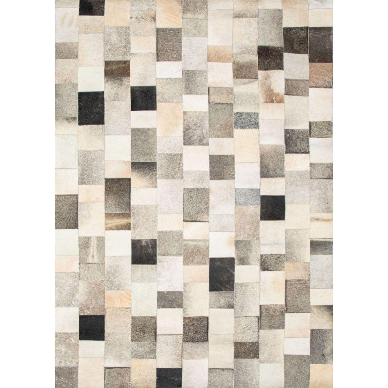 Alfombra BAZHARS  Patchwork Cuero Nir 506  190x290 cm Café-6