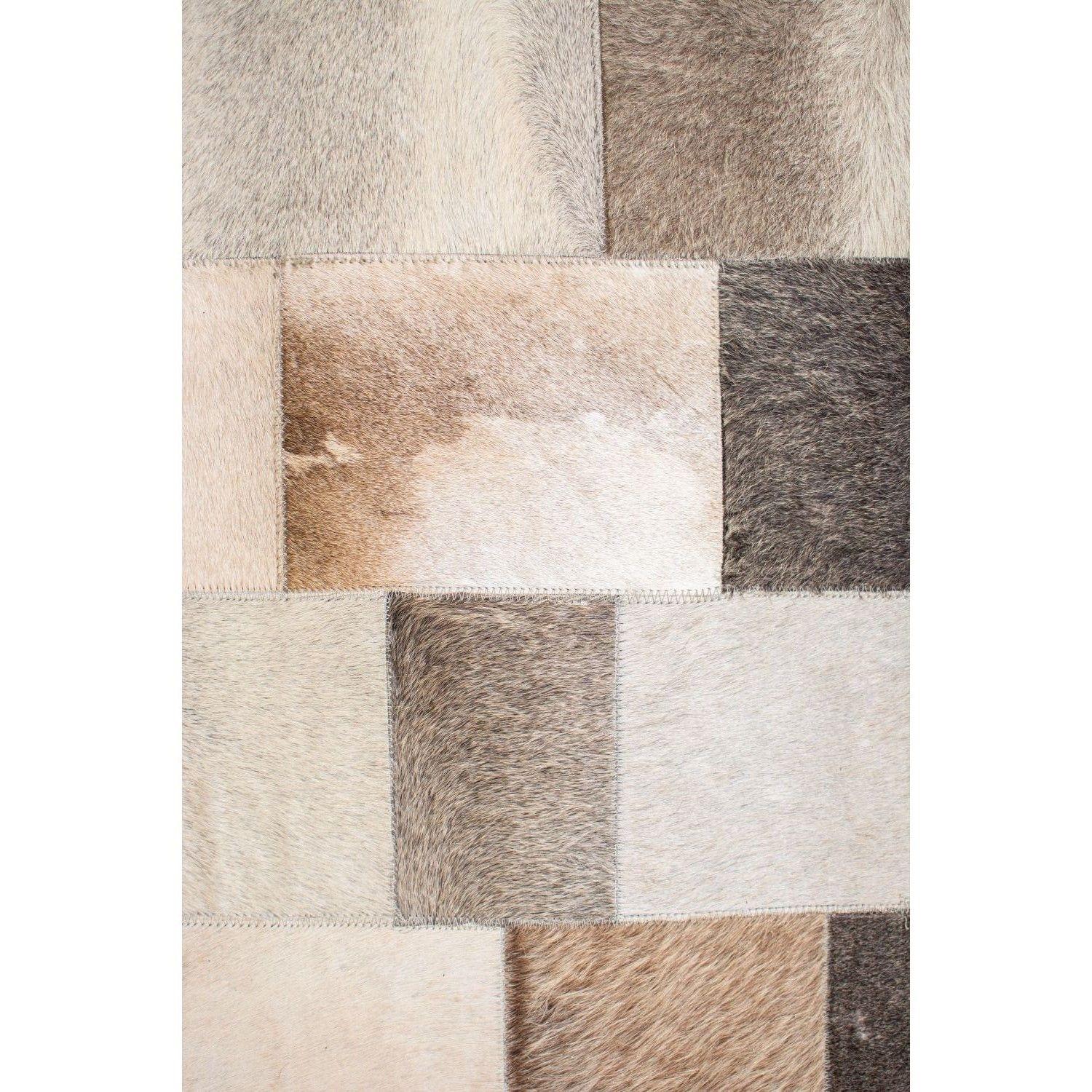 Alfombra BAZHARS  Patchwork Cuero Nir 506  190x290 cm Café-9