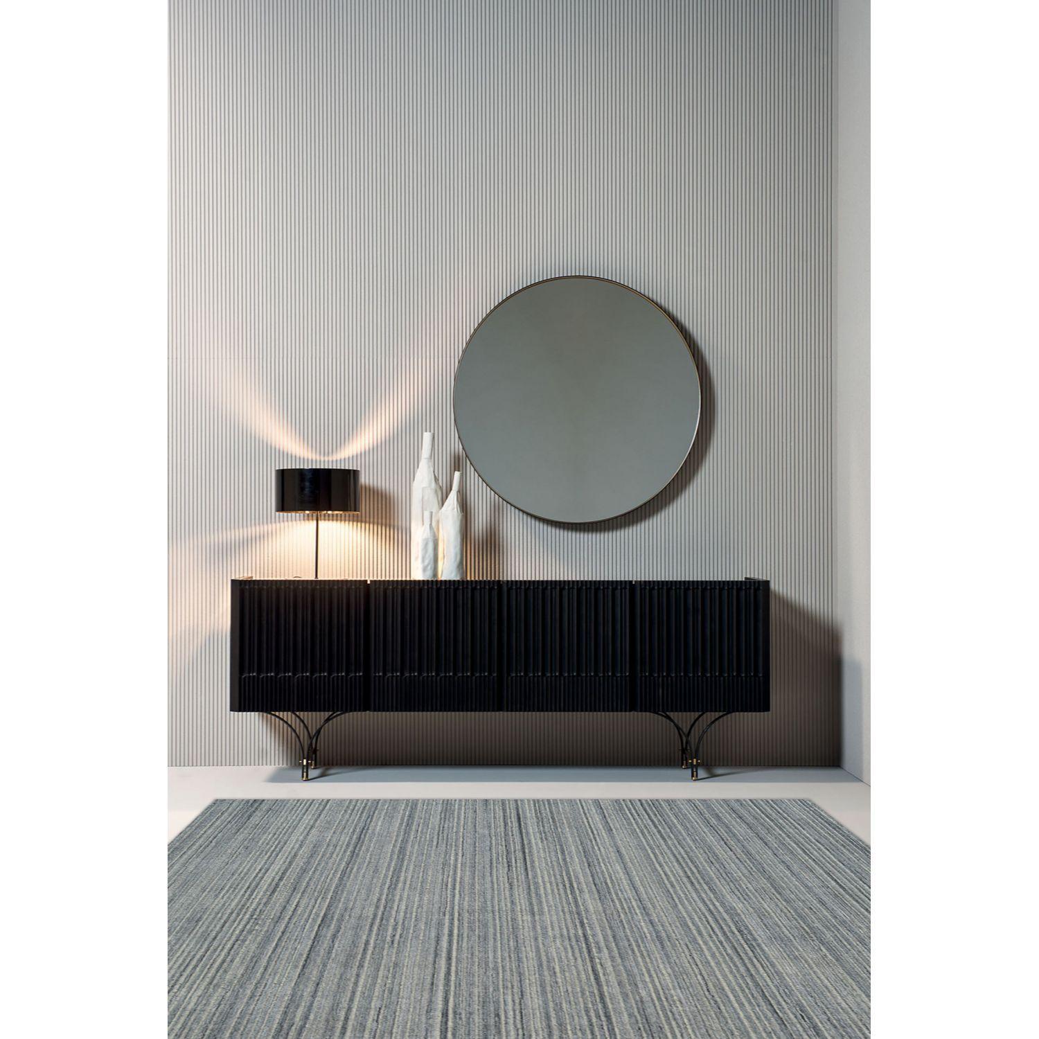 Alfombra BAZHARS Natural Rug Cut 2071 Gr 160x230 cm Azul-2