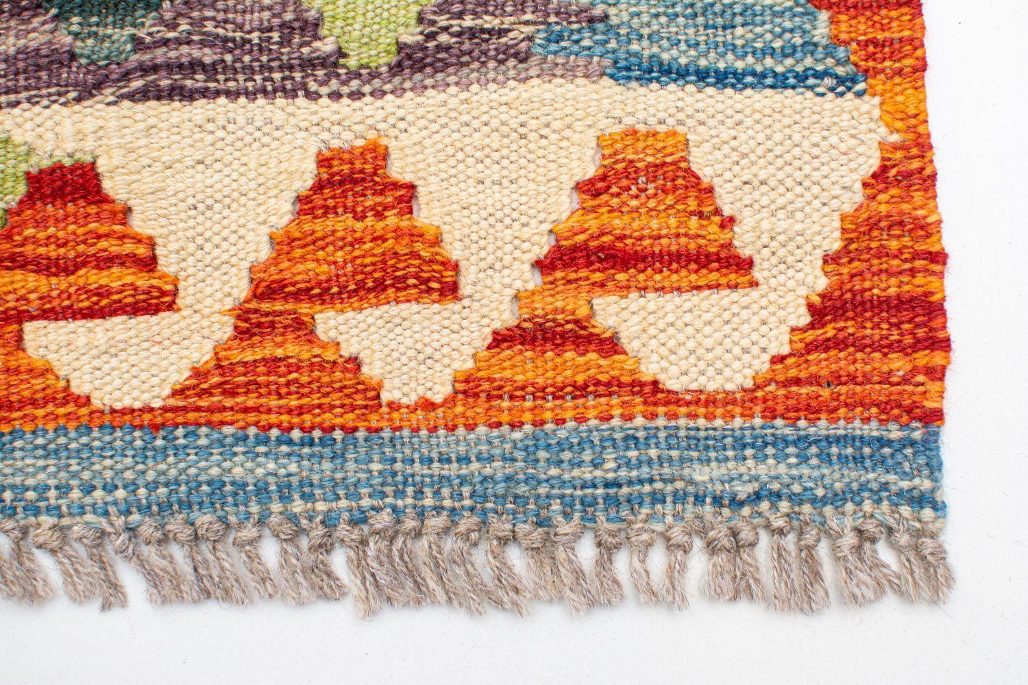 Alfombra Artesanal Bazhars Kelim Vegi 191x151 cm-4