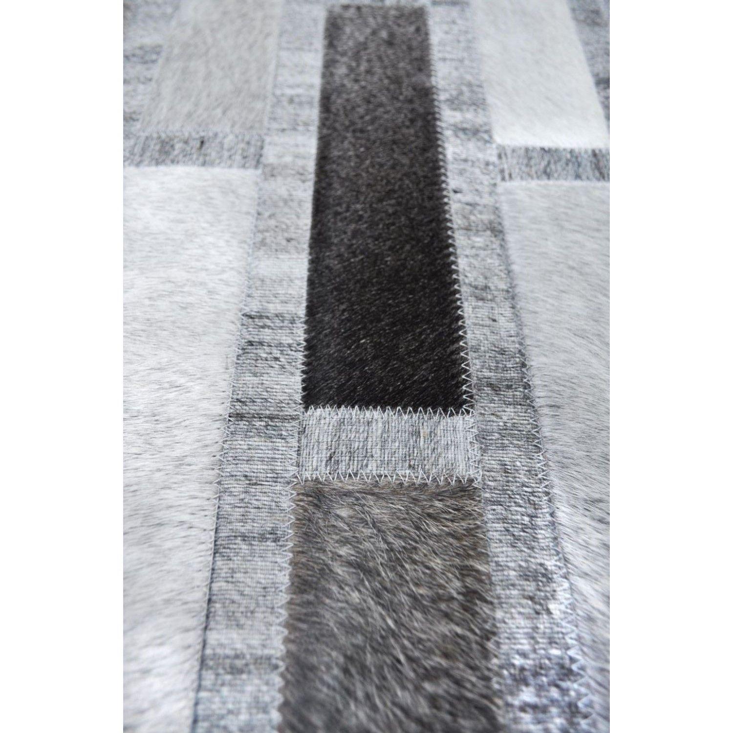 Alfombra BAZHARS  Patch Cuero Nir 24 160x230 cm Multicolor-1