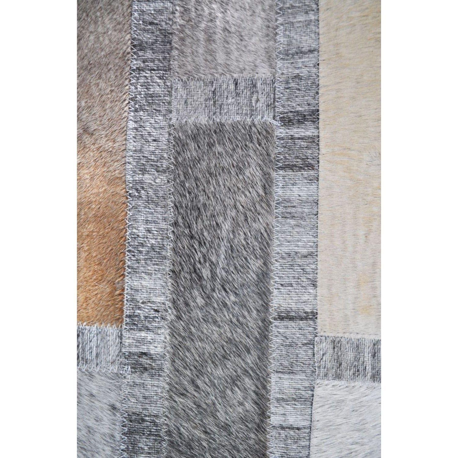 Alfombra BAZHARS  Patch Cuero Nir 24 160x230 cm Multicolor-5