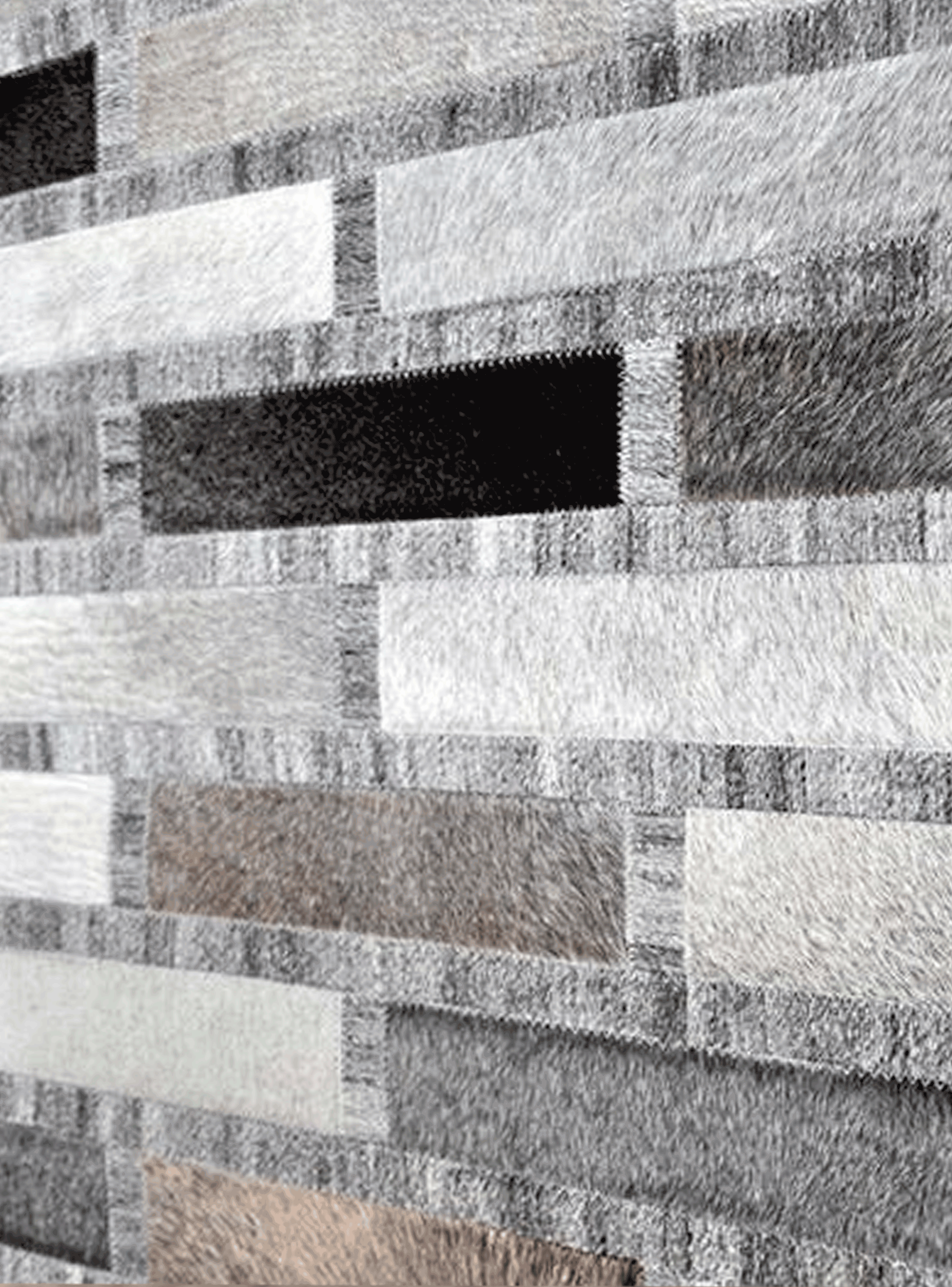 Alfombra 230X330 cm Patch Cuero Nir 24 Bazhars-2