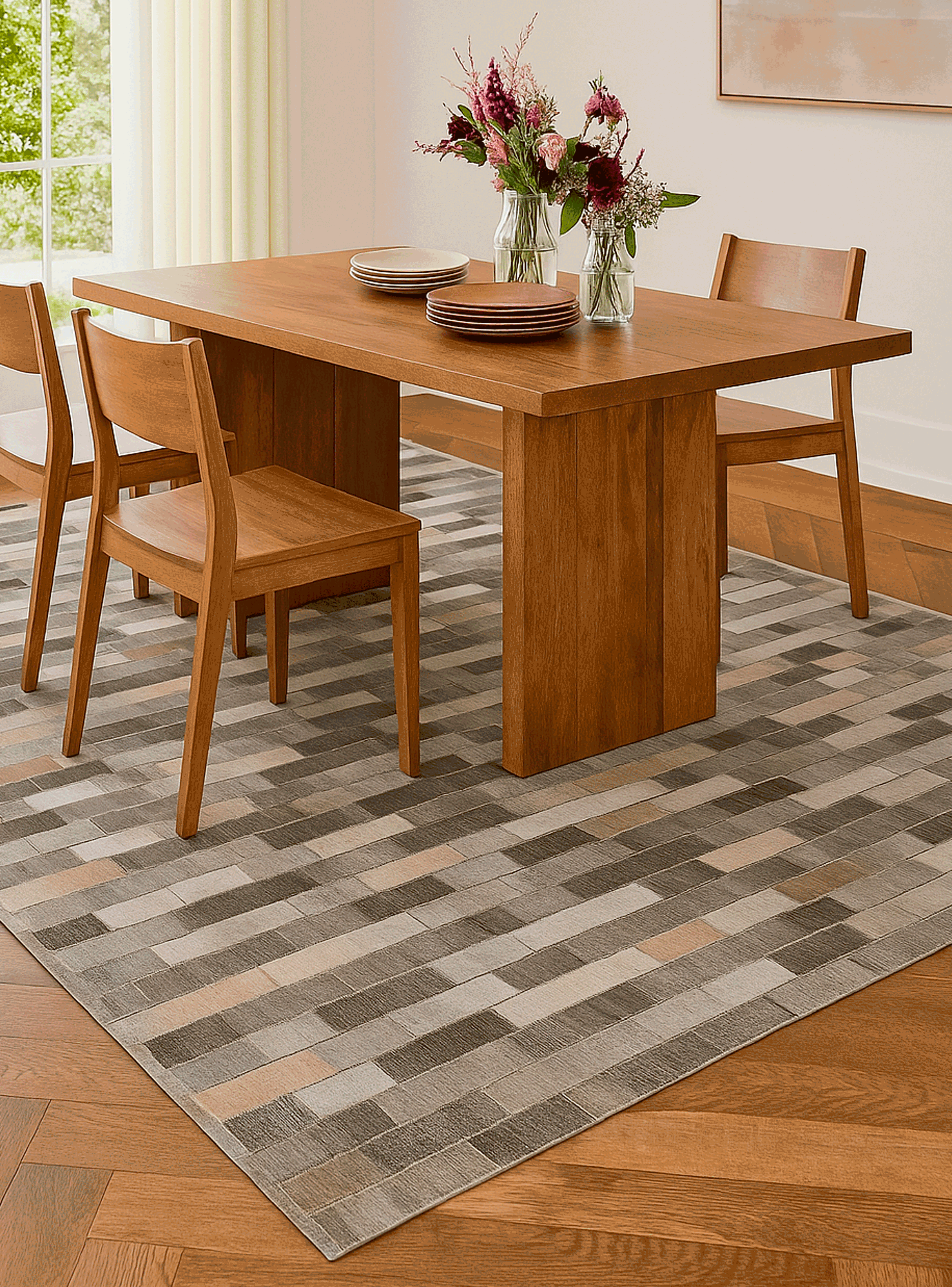 Alfombra 230X330 cm Patch Cuero Nir 24 Bazhars-3