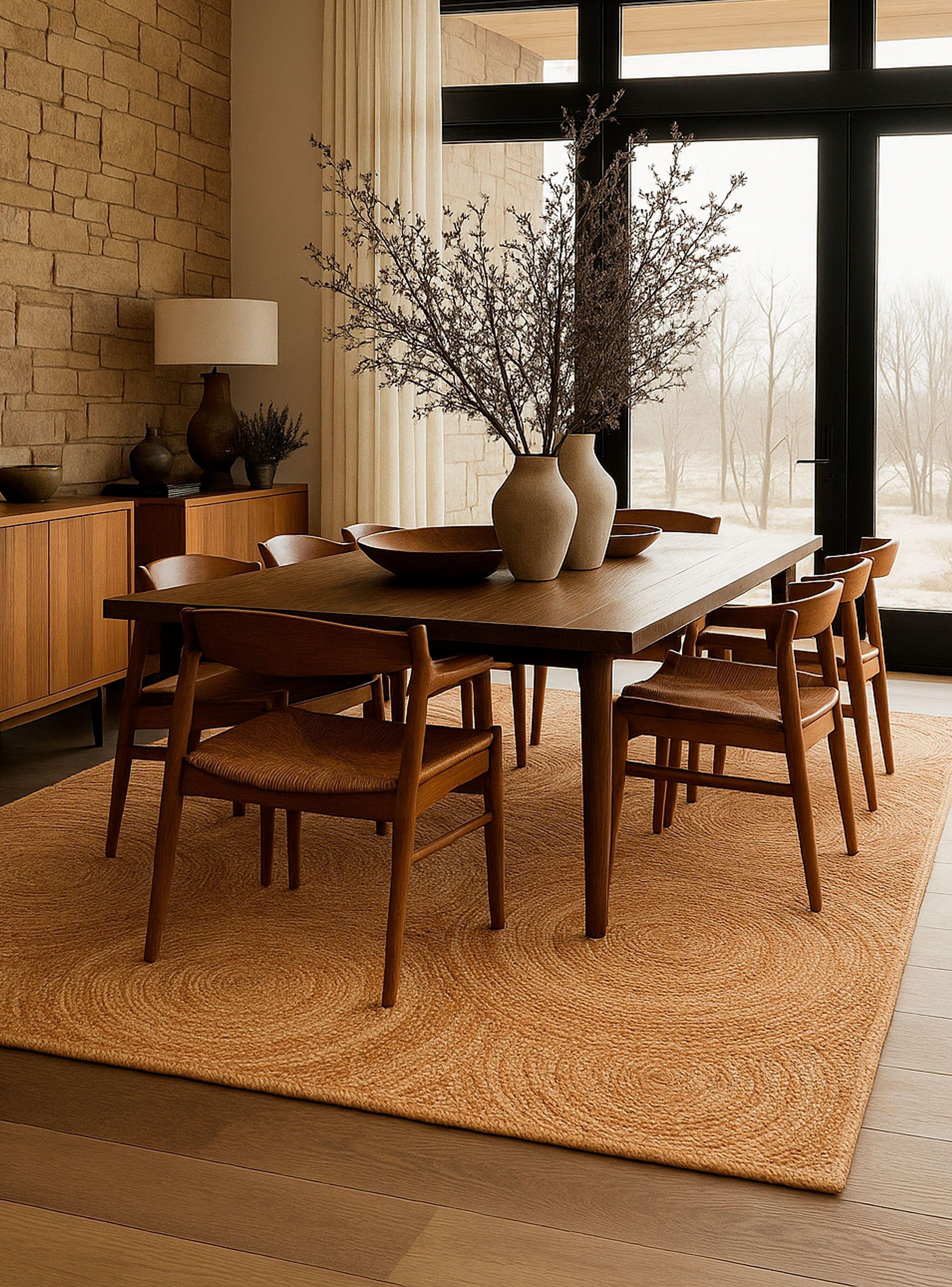 Alfombra BAZHARS  Yute Nir Farm 08  140x200 cm Beige-6