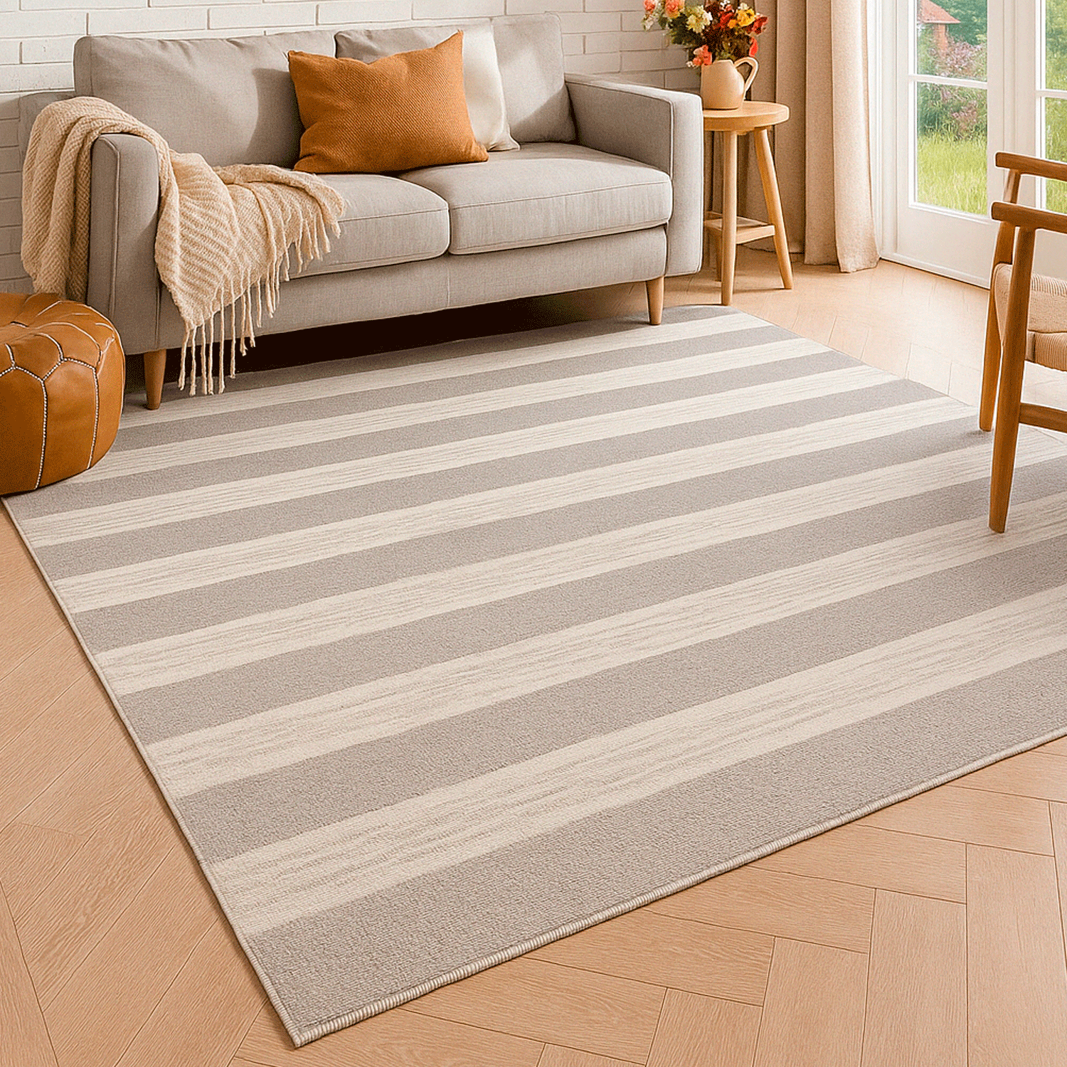 Alfombra BAZHARS s Am Natural Dhurrie 140x200 cm Multicolor-3