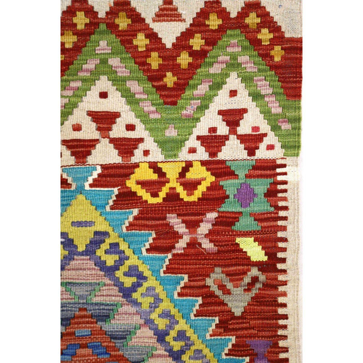 Alfombra BAZHARS Kilim Vegi MP 737 188x064 cm Multicolor-4