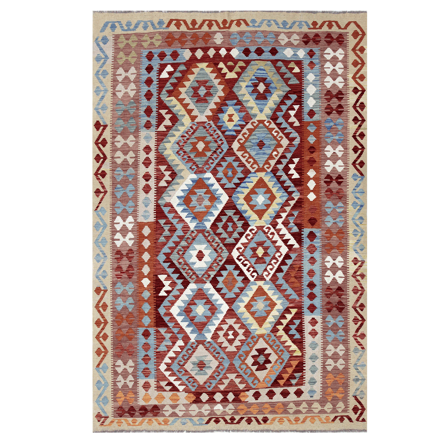 Alfombra BAZHARS s KELIM VEGI P105 170x240 cm Gris-3