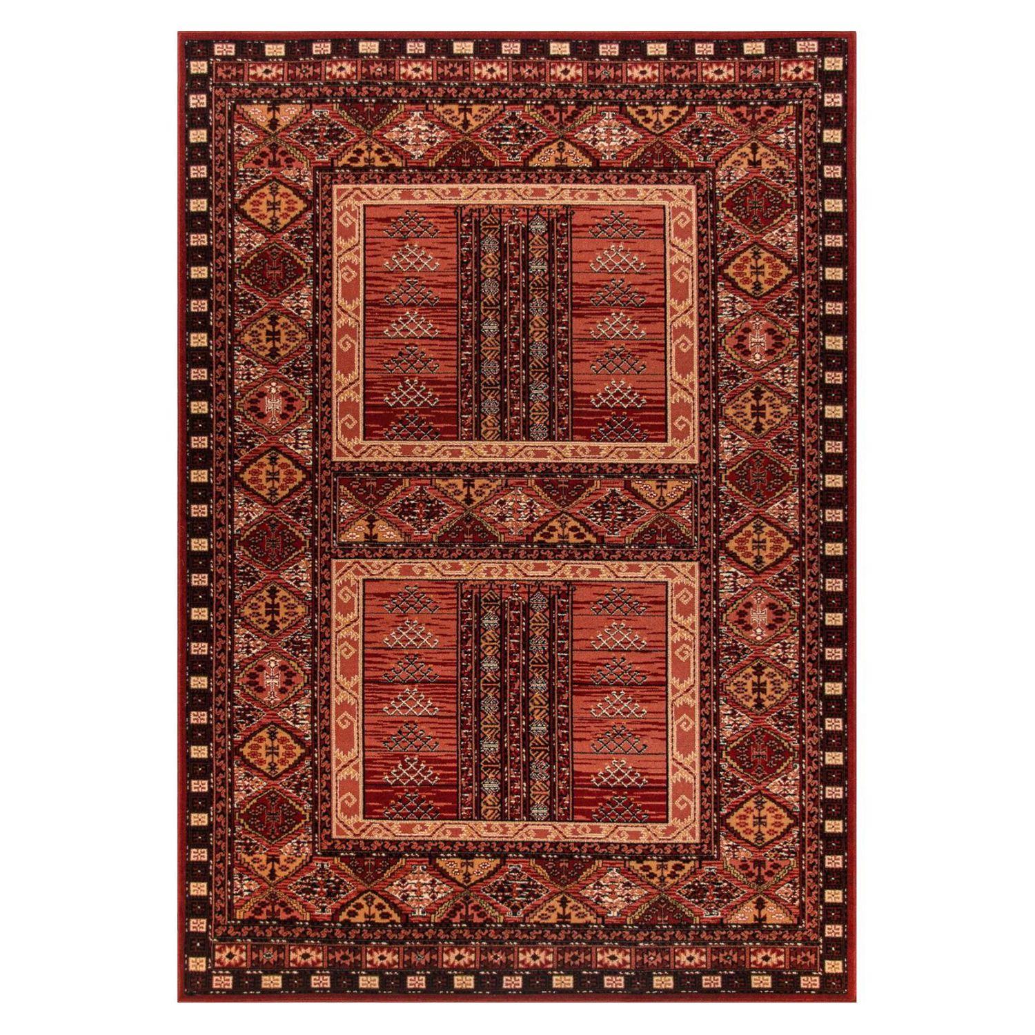 Alfombra BAZHARS Kirman 203-0854-708 160x230 cm Terracota-0