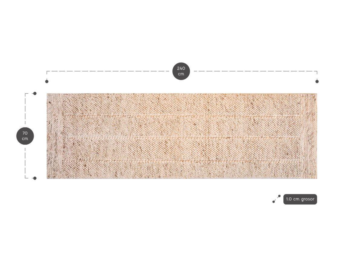 Alfombra  Coral Ansa Beige 070X240-0