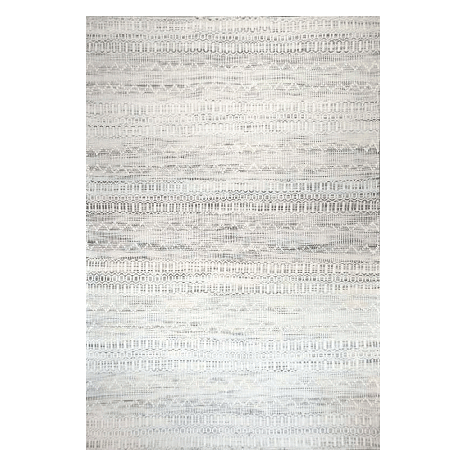 Alfombra BAZHARS AM BOL 104 Vanilla Ice 140x200 cm Gris claro-3