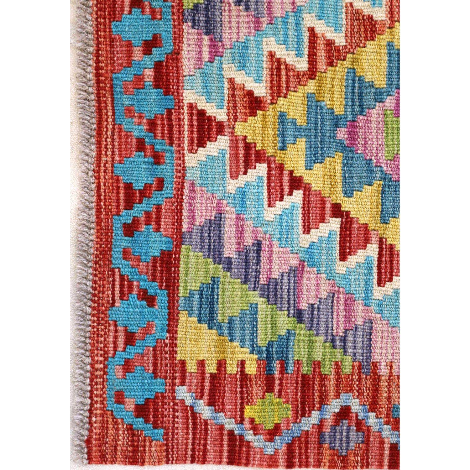 Alfombra 204X062 cm Artesanal Kilim Vegi Bazhars-2