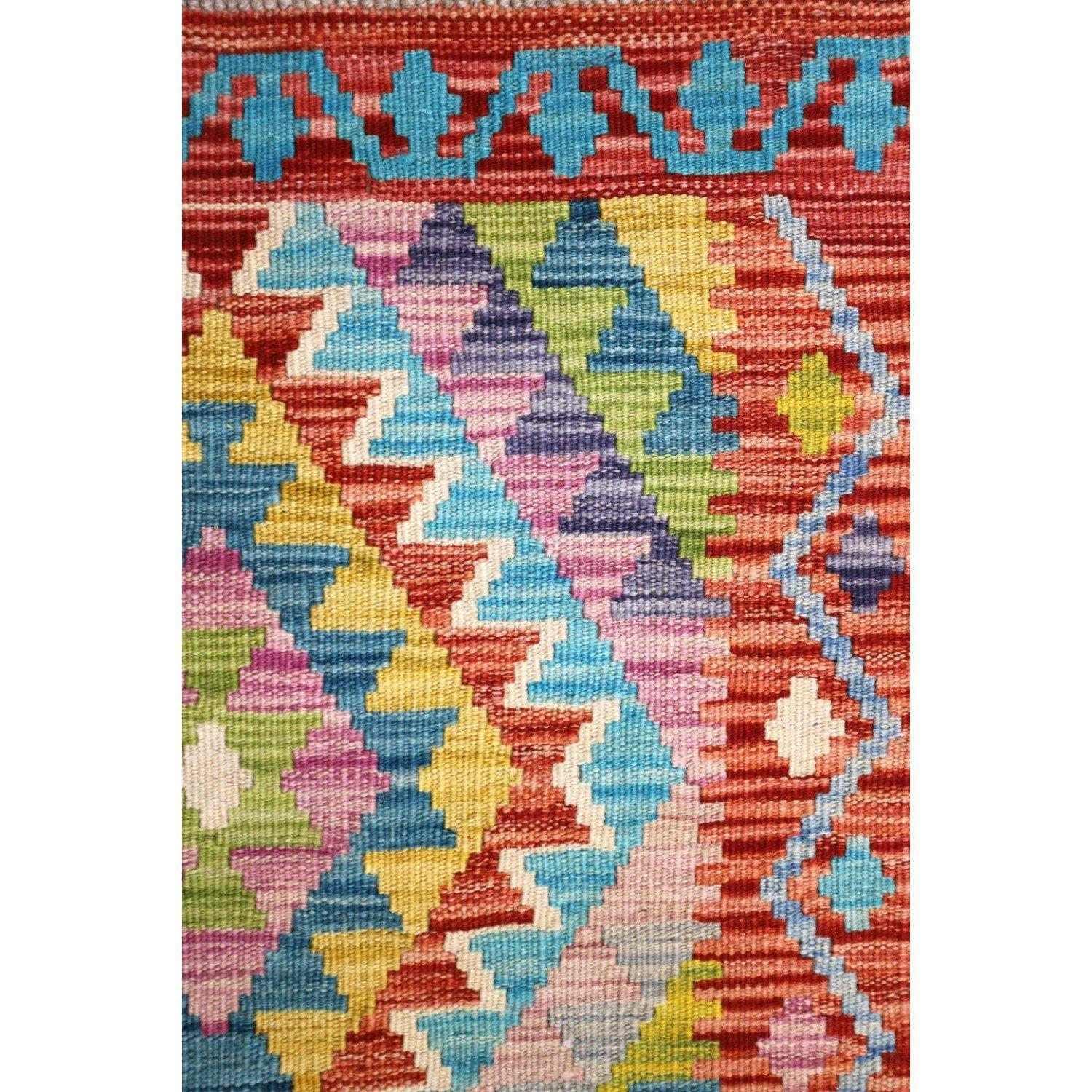 Alfombra BAZHARS Kilim Vegi MP736 204x062 cm Multicolor-4