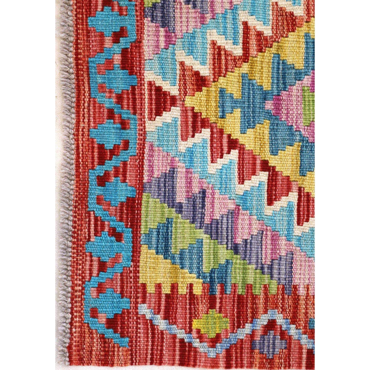 Alfombra BAZHARS Kilim Vegi MP736 204x062 cm Multicolor-5