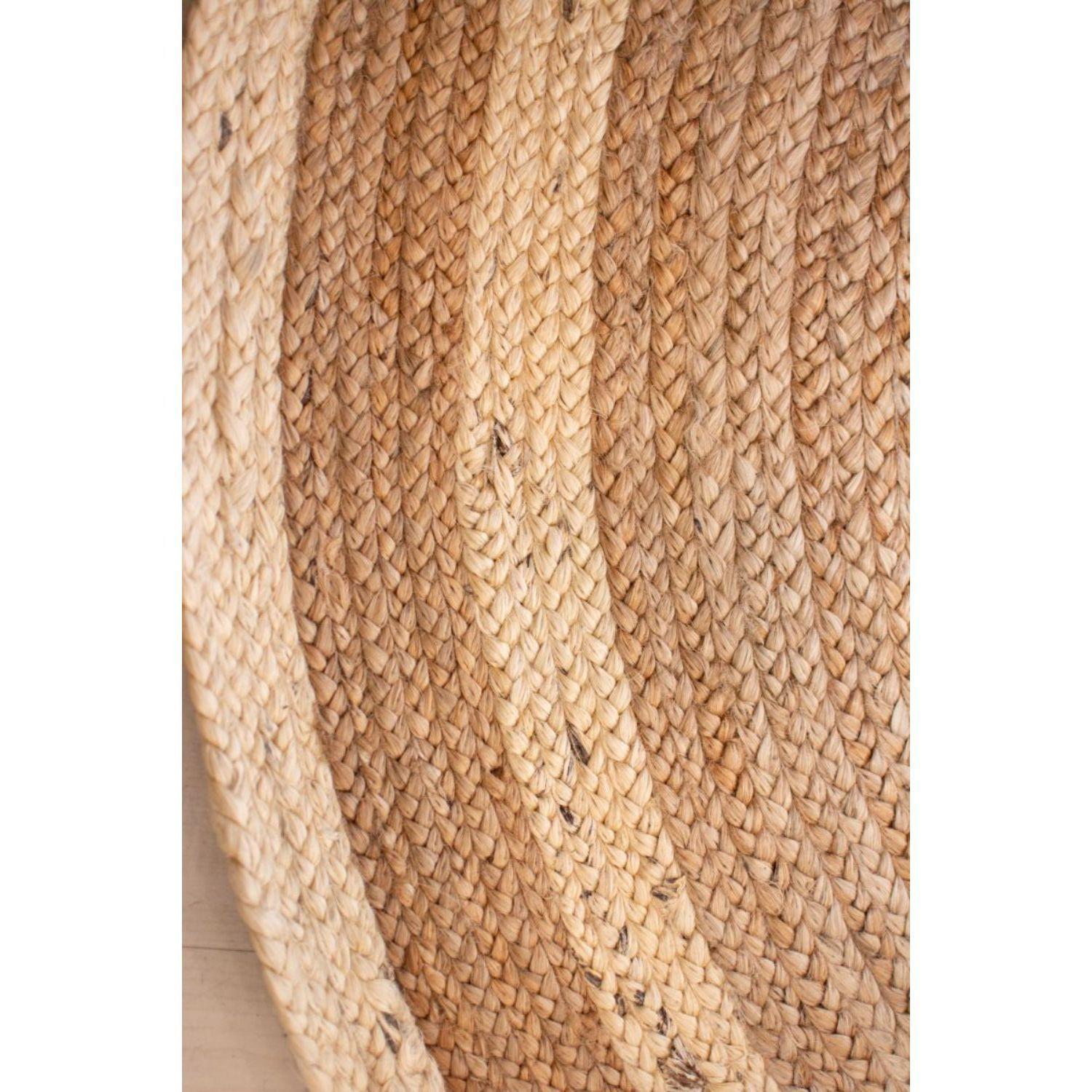 Alfombra redonda BAZHARS Jute Nav BK 135 200x200 cm Multicolor-5