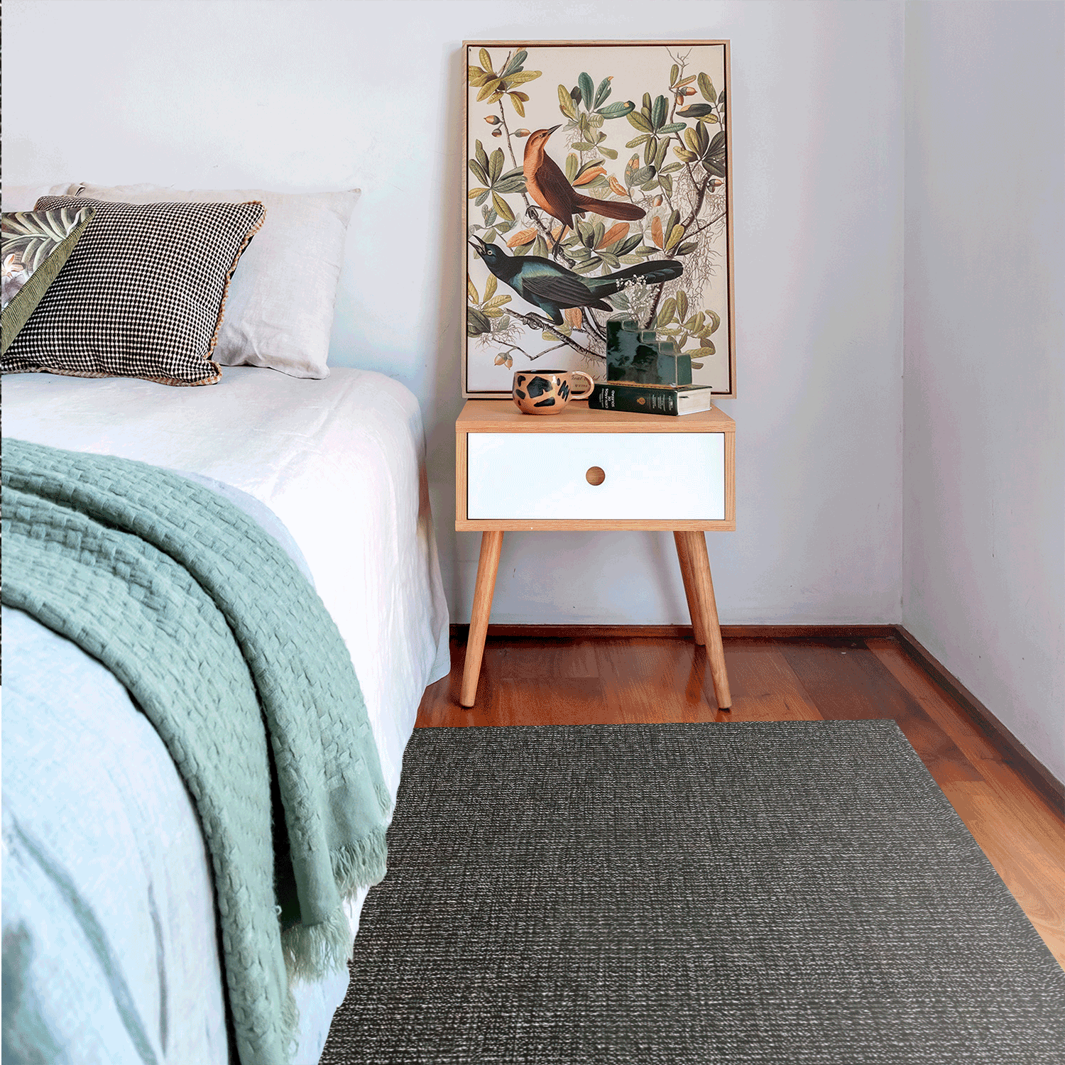 Bajada de Cama Yute 080X120 cm Lavable Natural Craft 9905 Bazhars-5