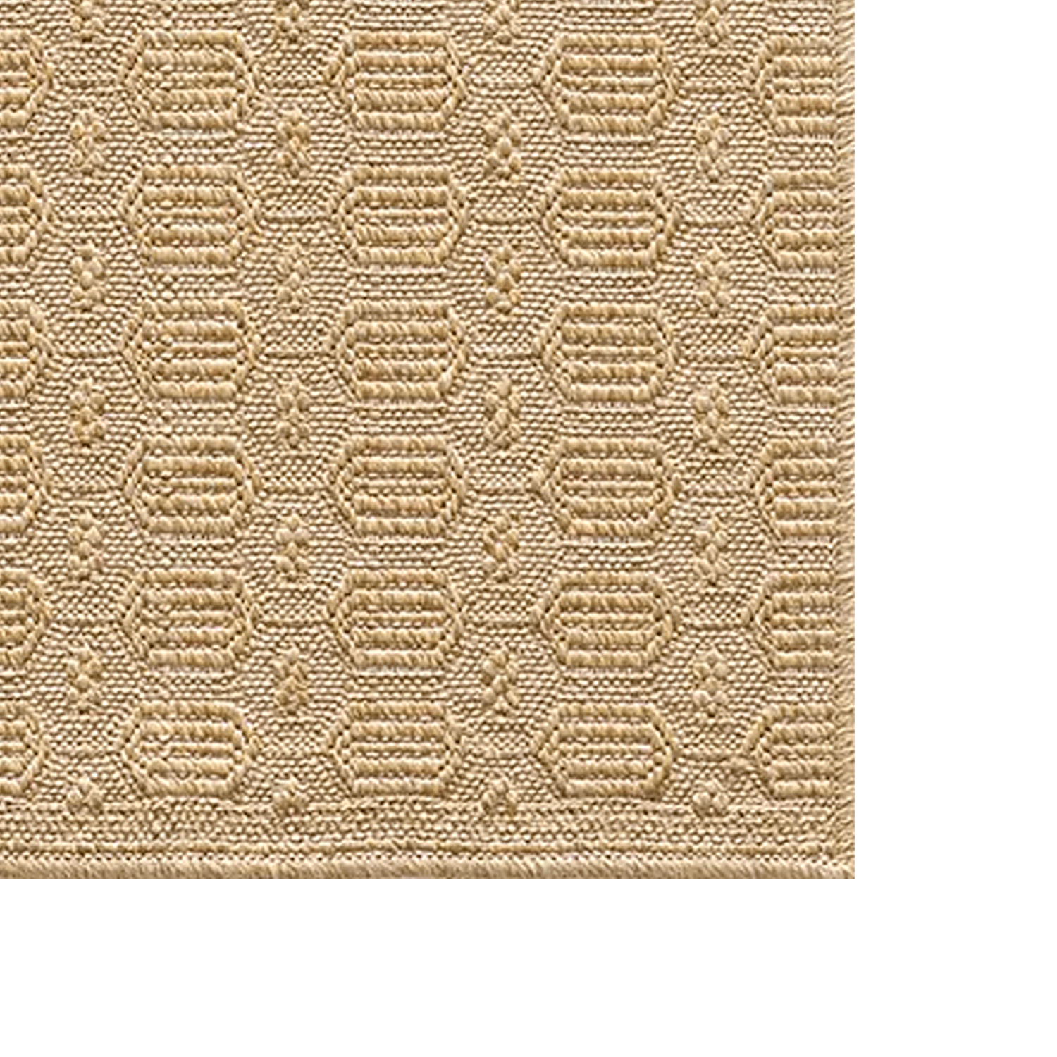 Bajada de Cama Yute 080X120 cm Lavable Natural Gold T12 Bazhars-1