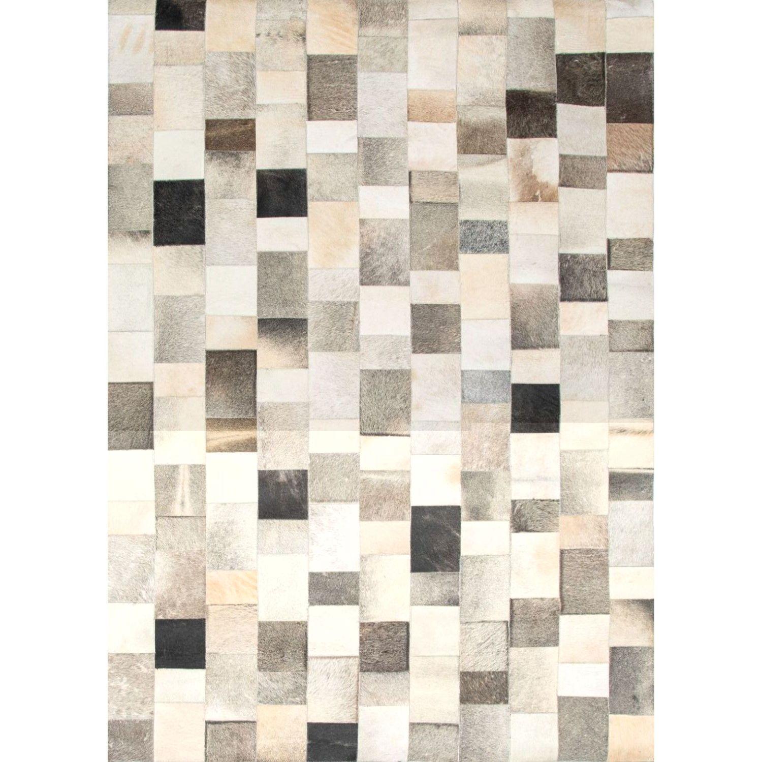 Alfombra BAZHARS  Patch Cuero Nir 506 230x330 cm Multicolor-7