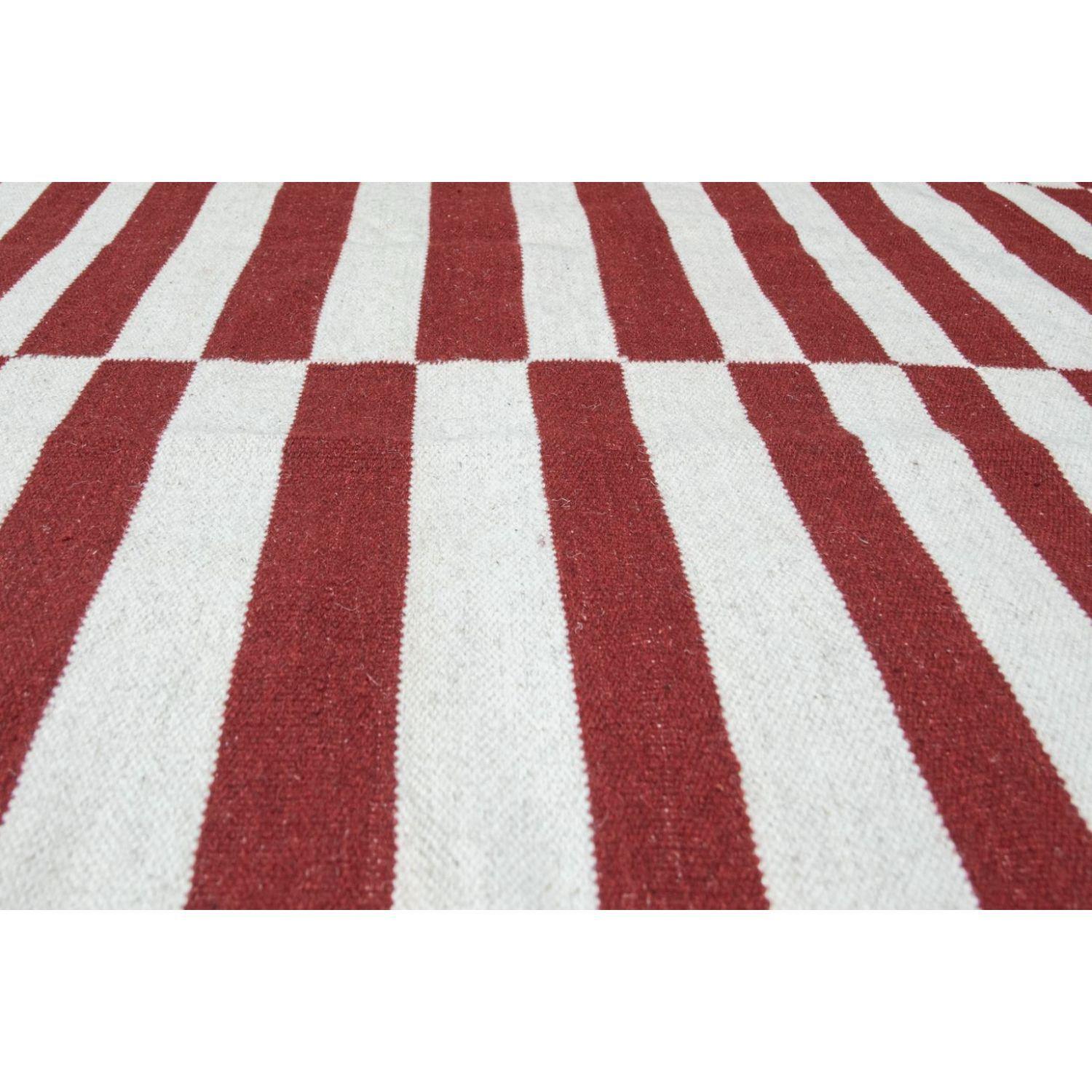 ALFOMBRA 170X240 CM KILIM GALLE OP ART NRED BAZHARS-2