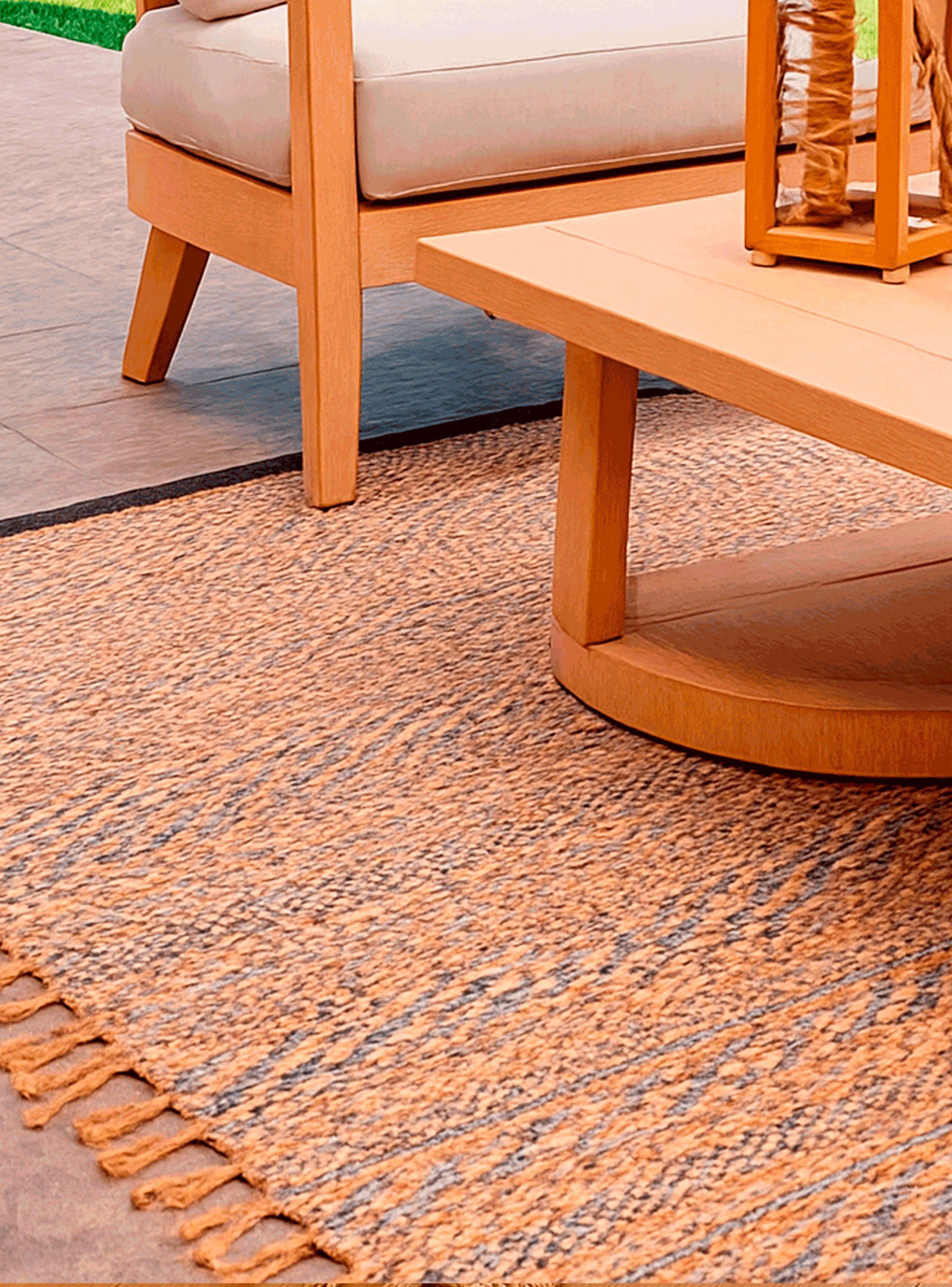 Alfombra BAZHARS  Jute Heri HW NMulti BK  140x200 cm Beige-5