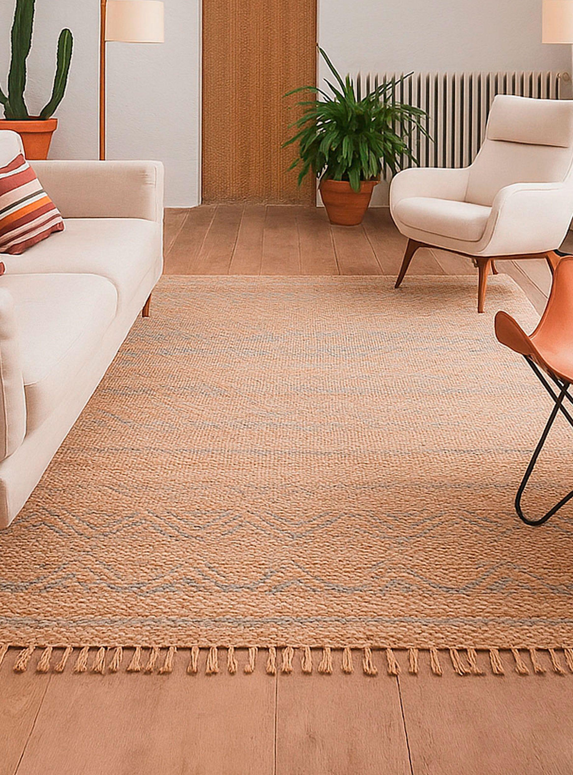 Alfombra BAZHARS  Jute Heri HW NMulti BK  140x200 cm Beige-6