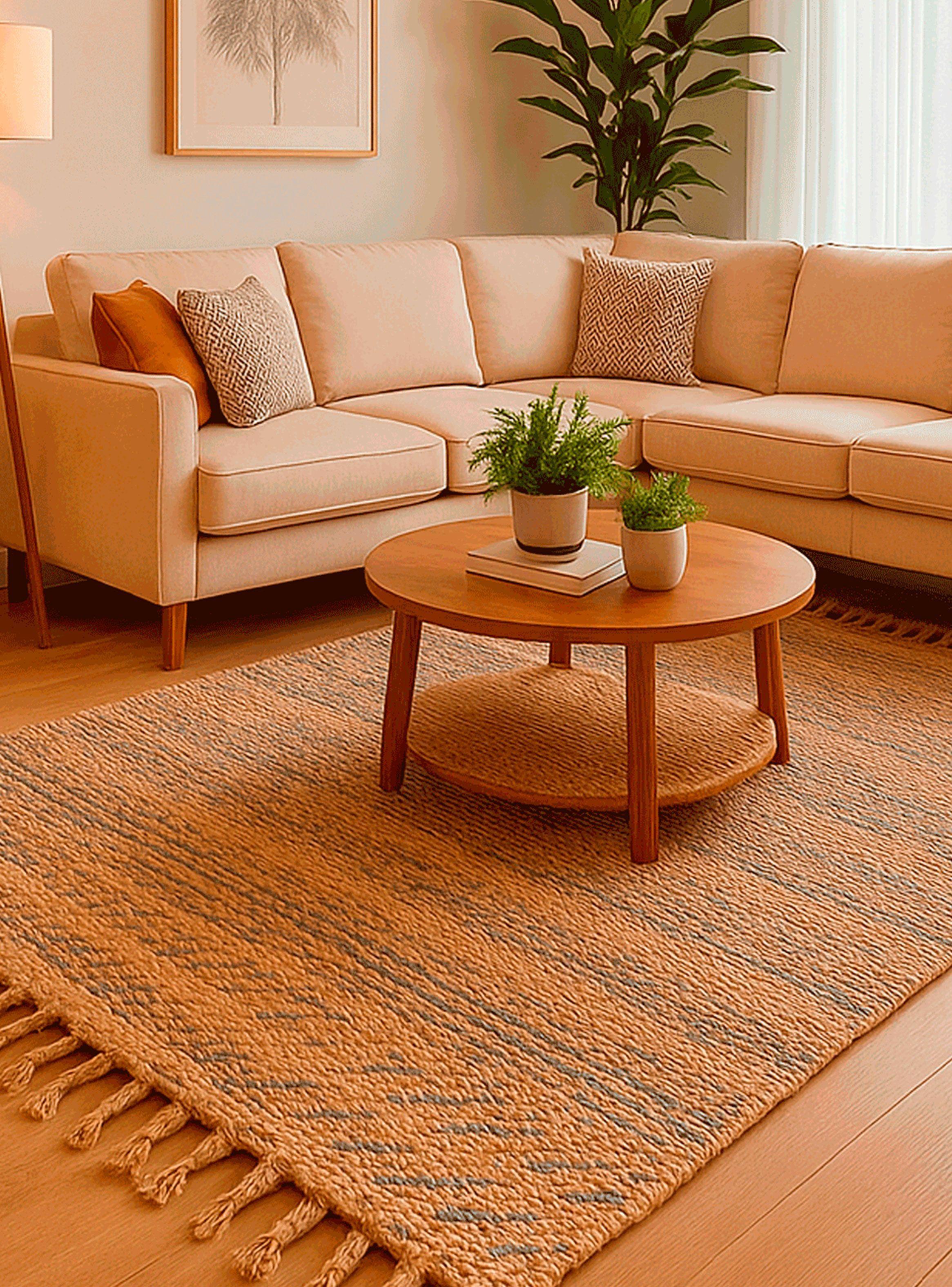 Alfombra BAZHARS  Jute Heri HW NMulti BK  140x200 cm Beige-7