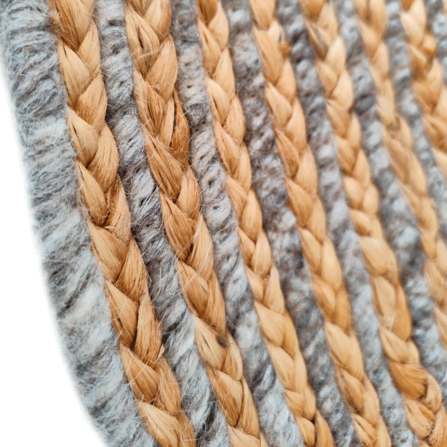 Alfombra redonda BAZHARS  Jute Nav BK 625 Rnd 200x200 cm Beige-8