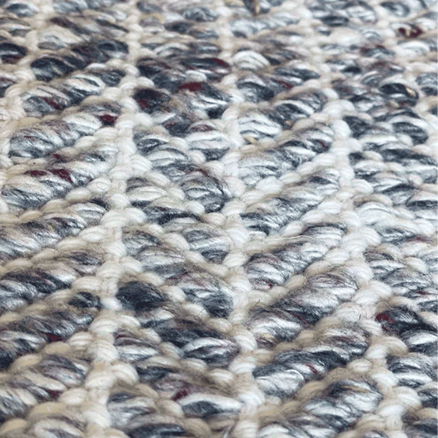 Alfombra BAZHARS PET Reciclado Arlo Icy Charcoal 80x120 cm Beige-6