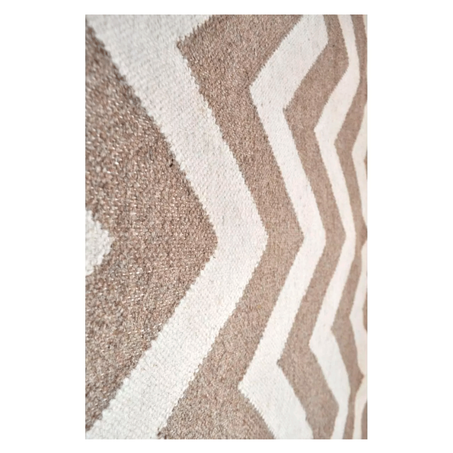 Alfombra BAZHARS Kilim Pau Gall 10 N/WHITE 140x200 cm Blanco-7